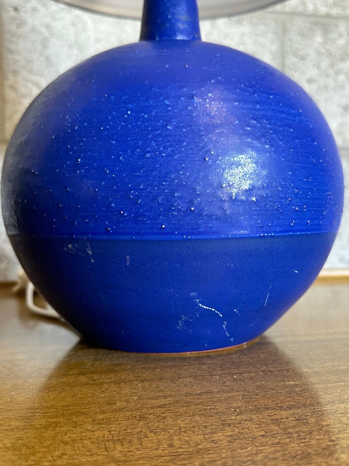 Frisman Vintage Jerk Werkmäster Ceramic Table Lamp, Nittsjö Sweden, 1940s