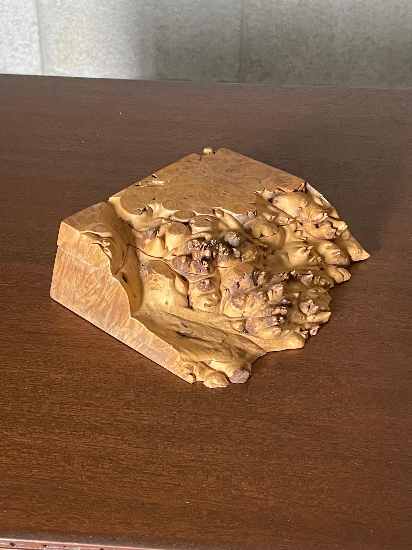 Frisman Vintage Decorative Box in bird’s-Eye Maple Burl by Michael Elkan