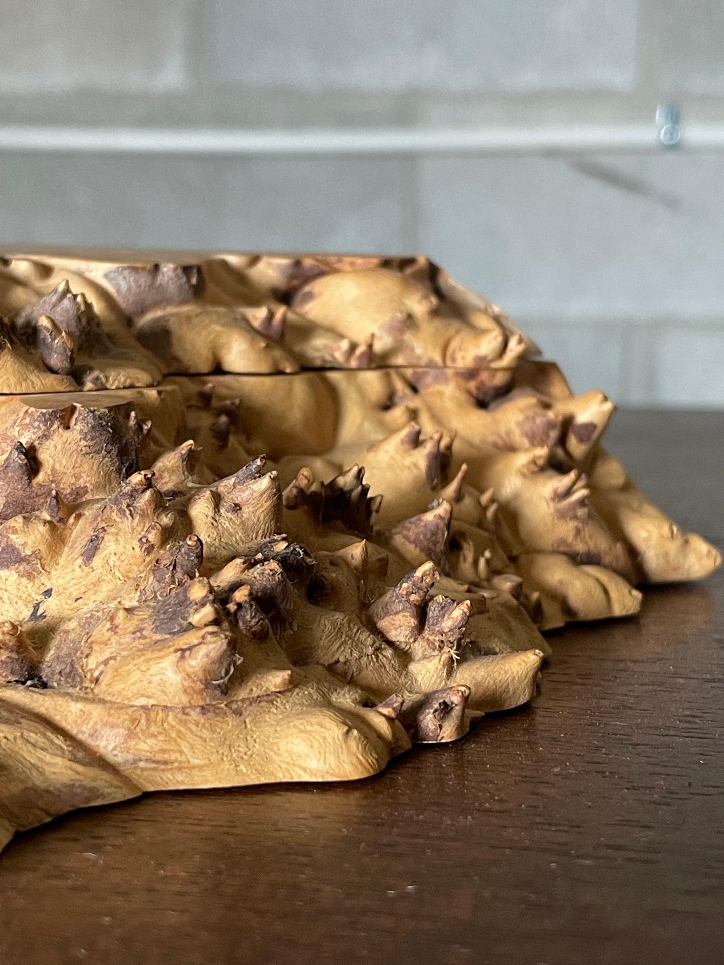 Frisman Vintage Decorative Box in bird’s-Eye Maple Burl by Michael Elkan