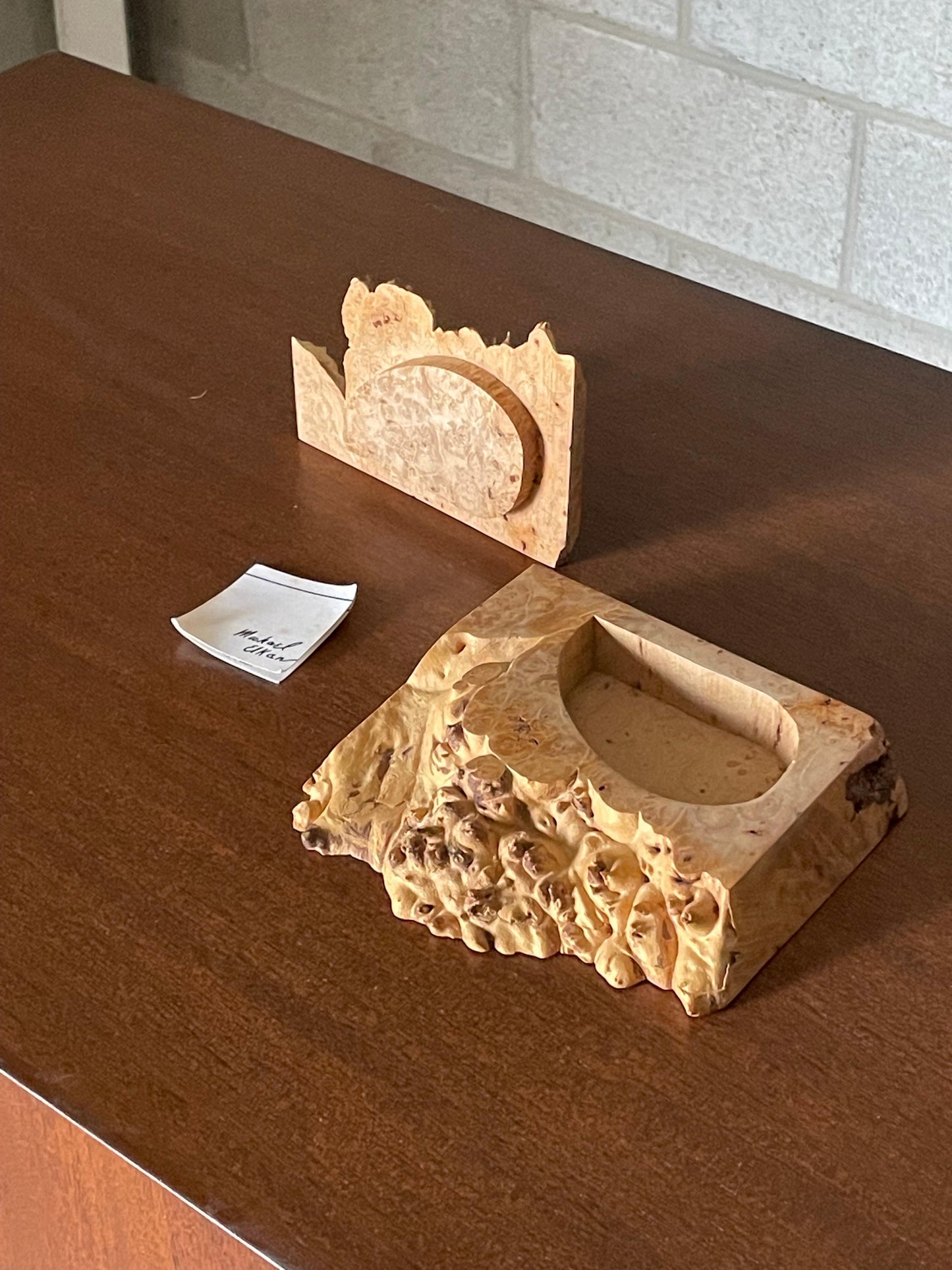 Frisman Vintage Decorative Box in bird’s-Eye Maple Burl by Michael Elkan