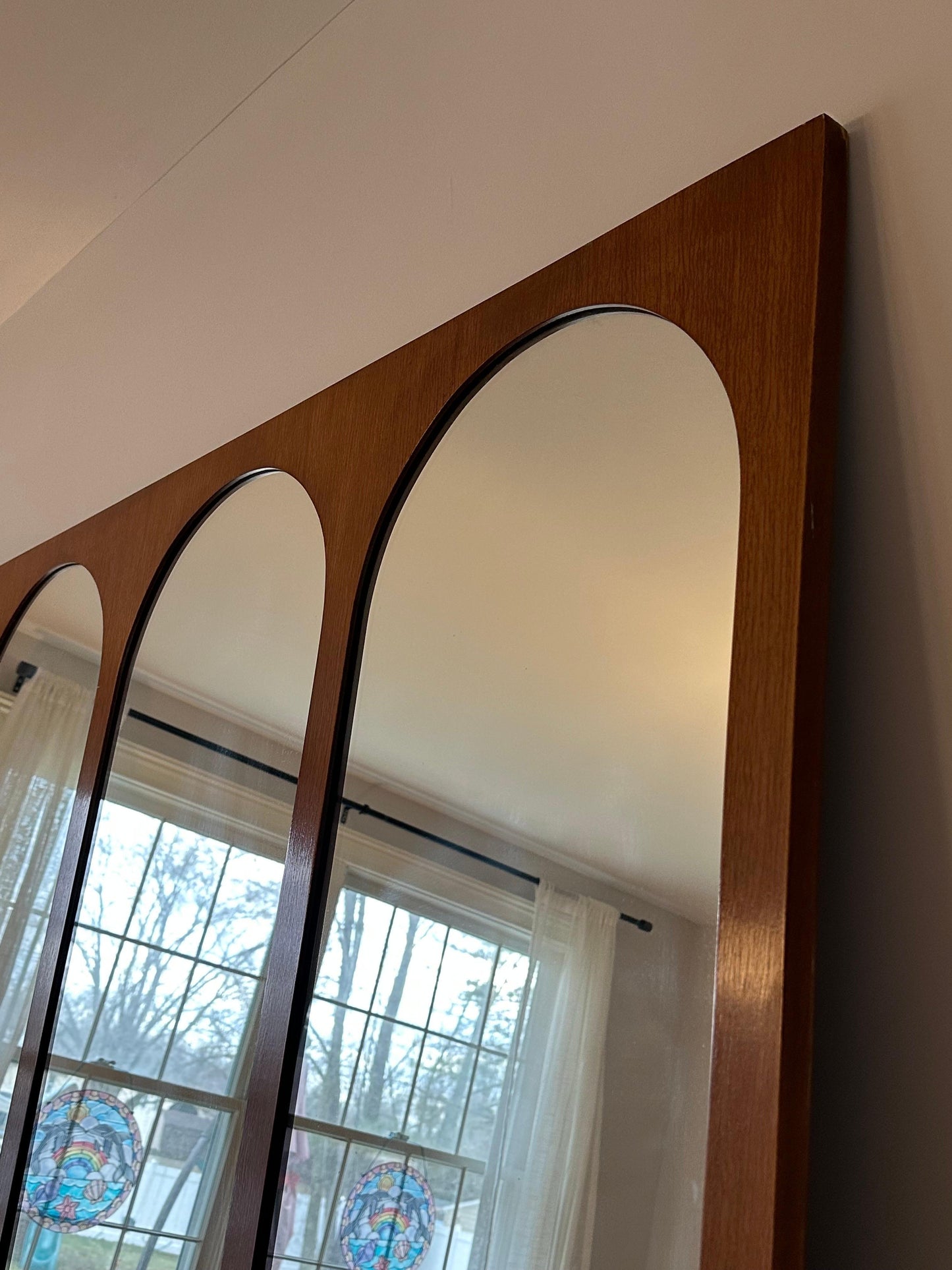 Frisman Vintage T.H. Robsjohn-Gibbings Rare Arch Colosseum Wall Mirror for Widdicomb