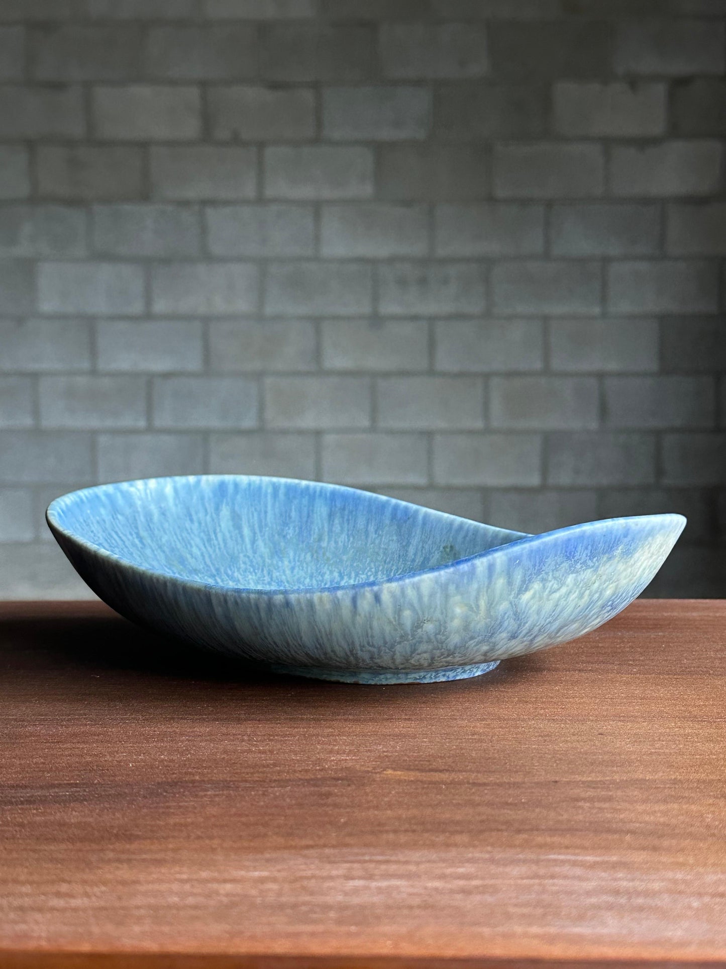 Frisman Vintage 1950s Carl Harry Stålhane for Rörstrand Rare Large Organic Bowl, Sweden
