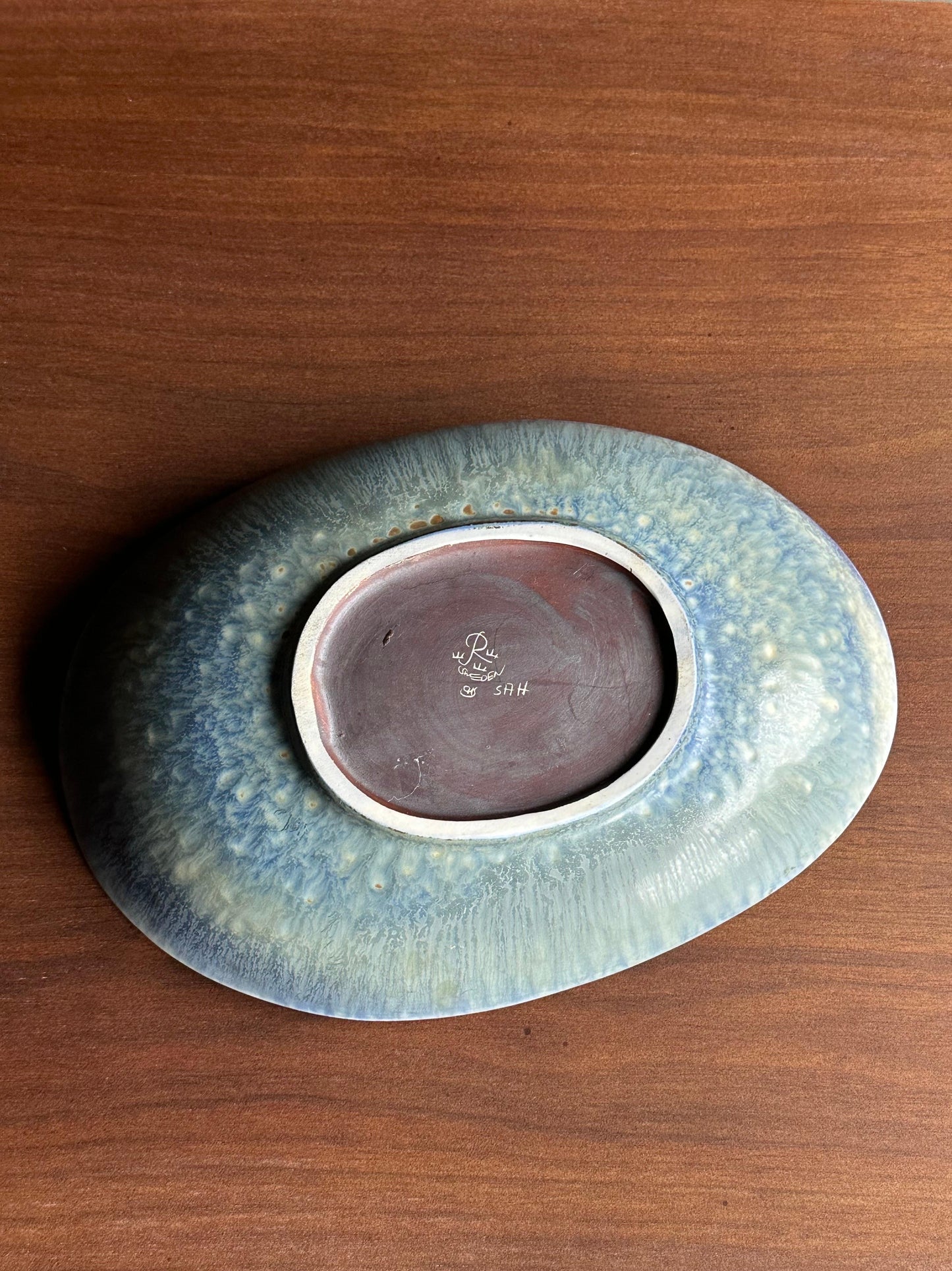 Frisman Vintage 1950s Carl Harry Stålhane for Rörstrand Rare Large Organic Bowl, Sweden