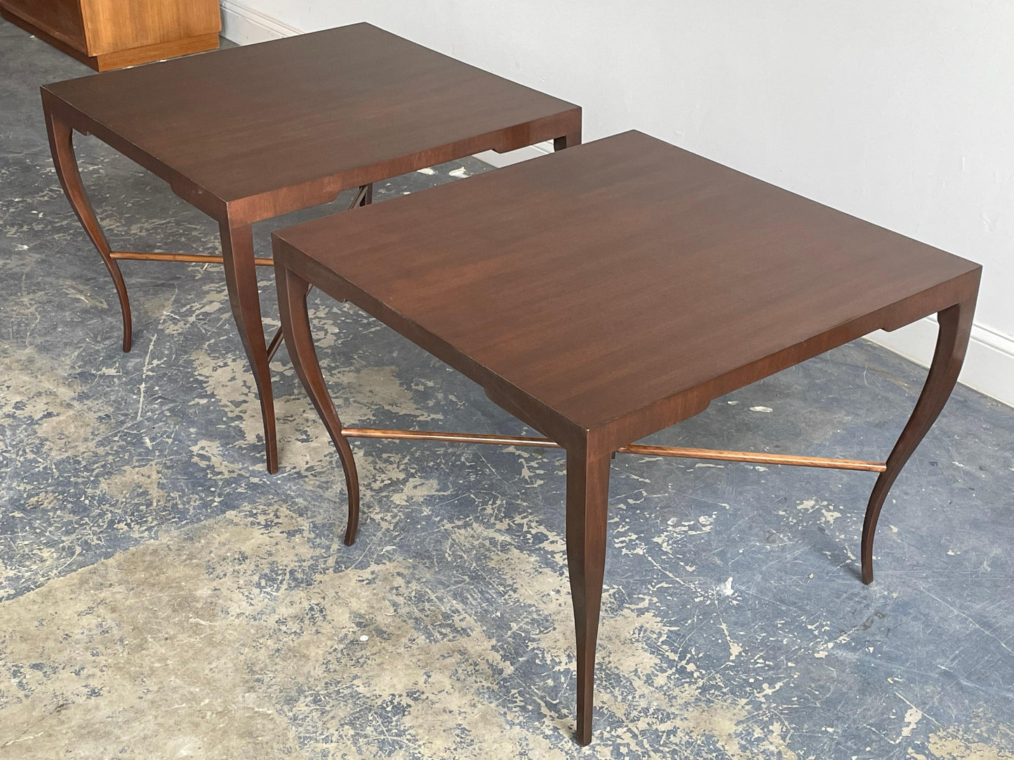 Frisman Vintage Tommi Parzinger Large Scale End Tables