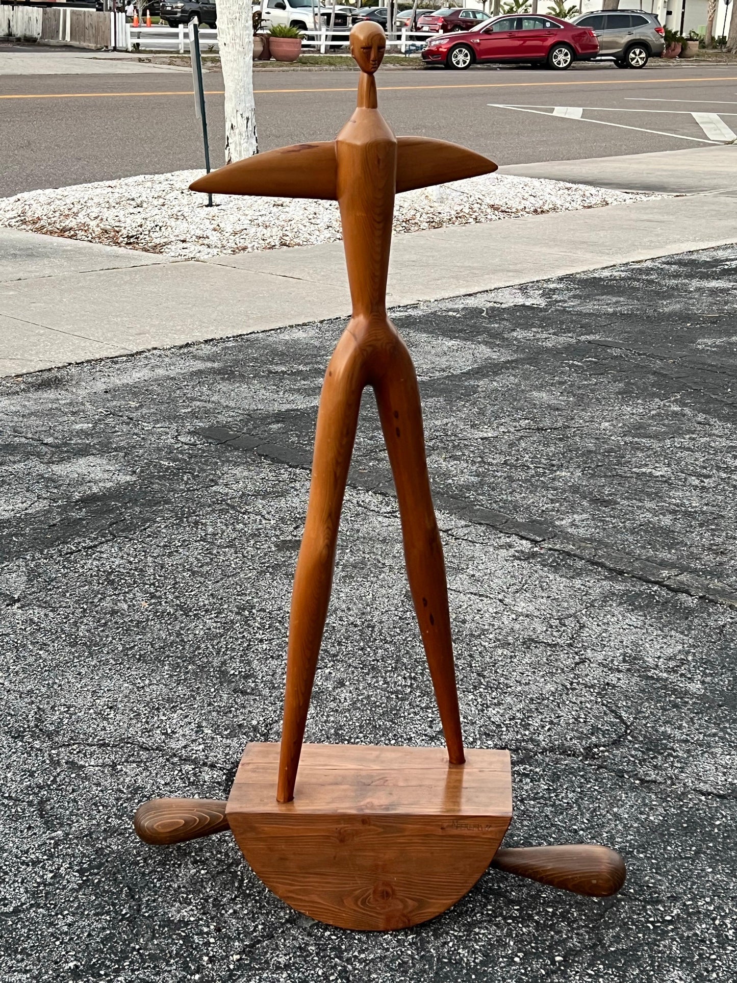 Frisman Vintage A Large Figurative Sculpture By Manuel Pereira da Silva 1979
