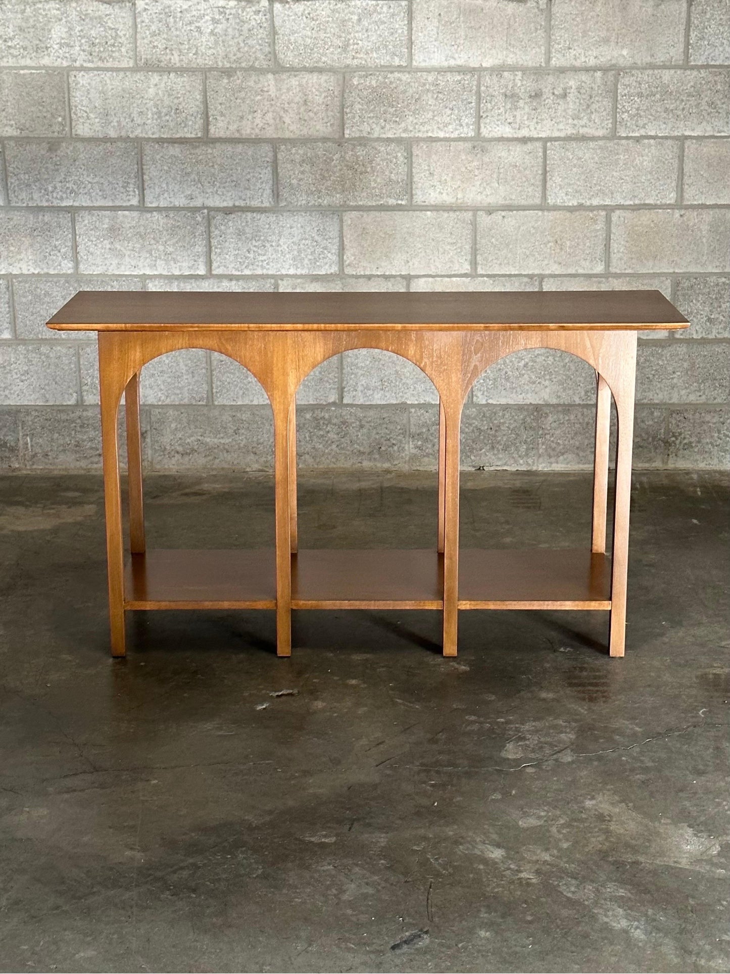 Frisman Vintage T.H. Robsjohn-Gibbings Console Table "Arch Colosseum" for Widdicomb