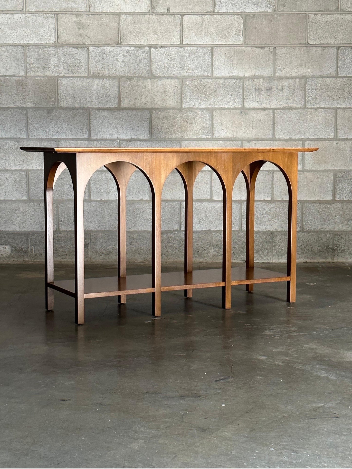Frisman Vintage T.H. Robsjohn-Gibbings Console Table "Arch Colosseum" for Widdicomb