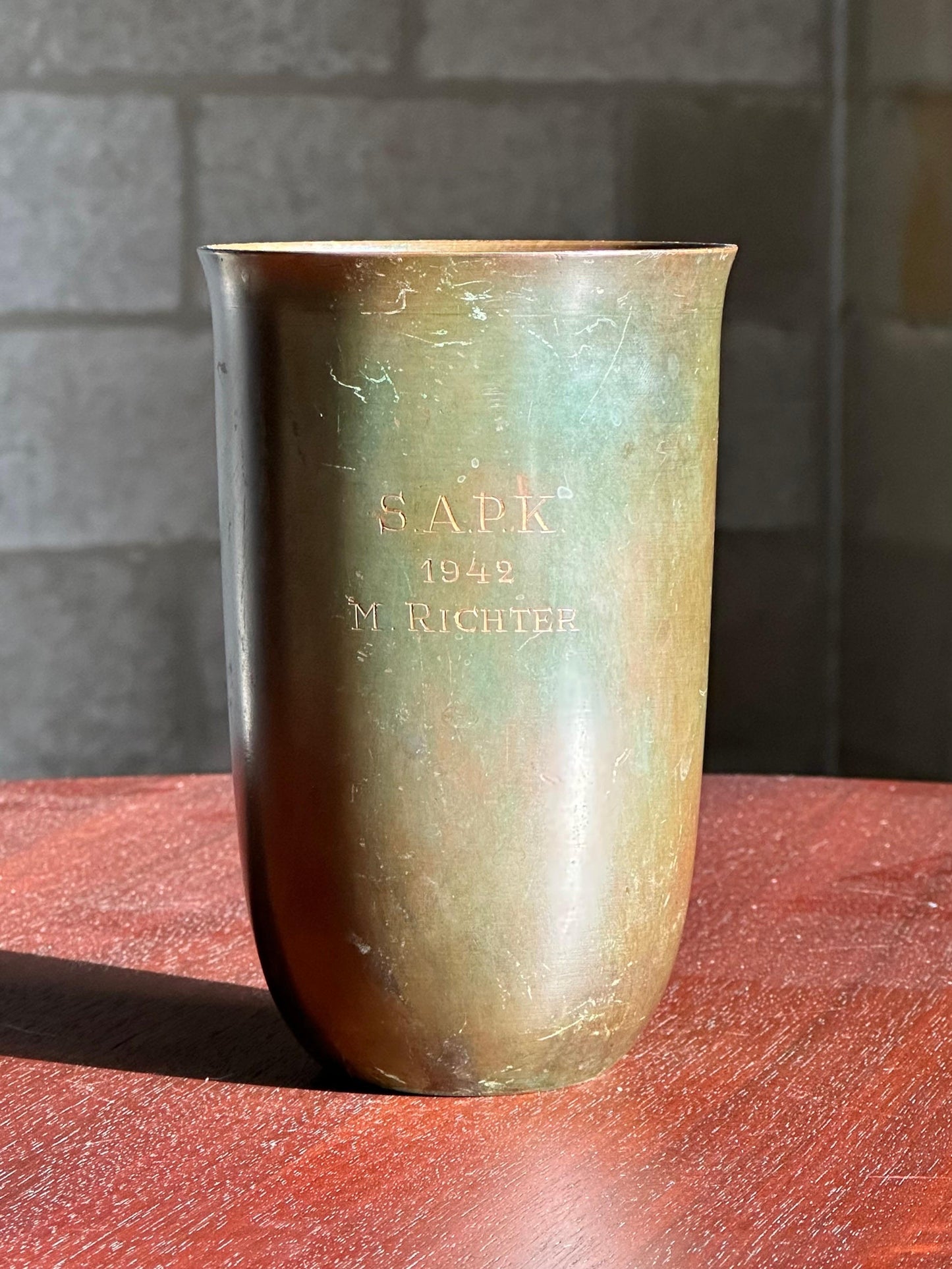 Frisman Vintage GAB Sweden Bronze Vase, 1940s