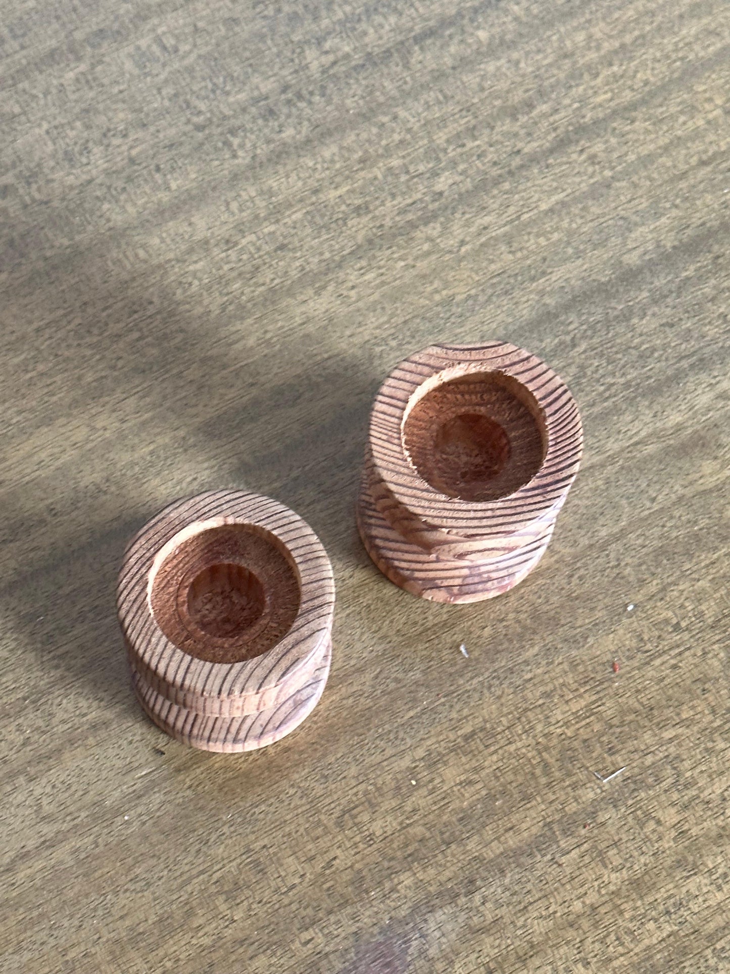 Frisman Vintage 1960s Swedish Pine Candle Holders - a Pair