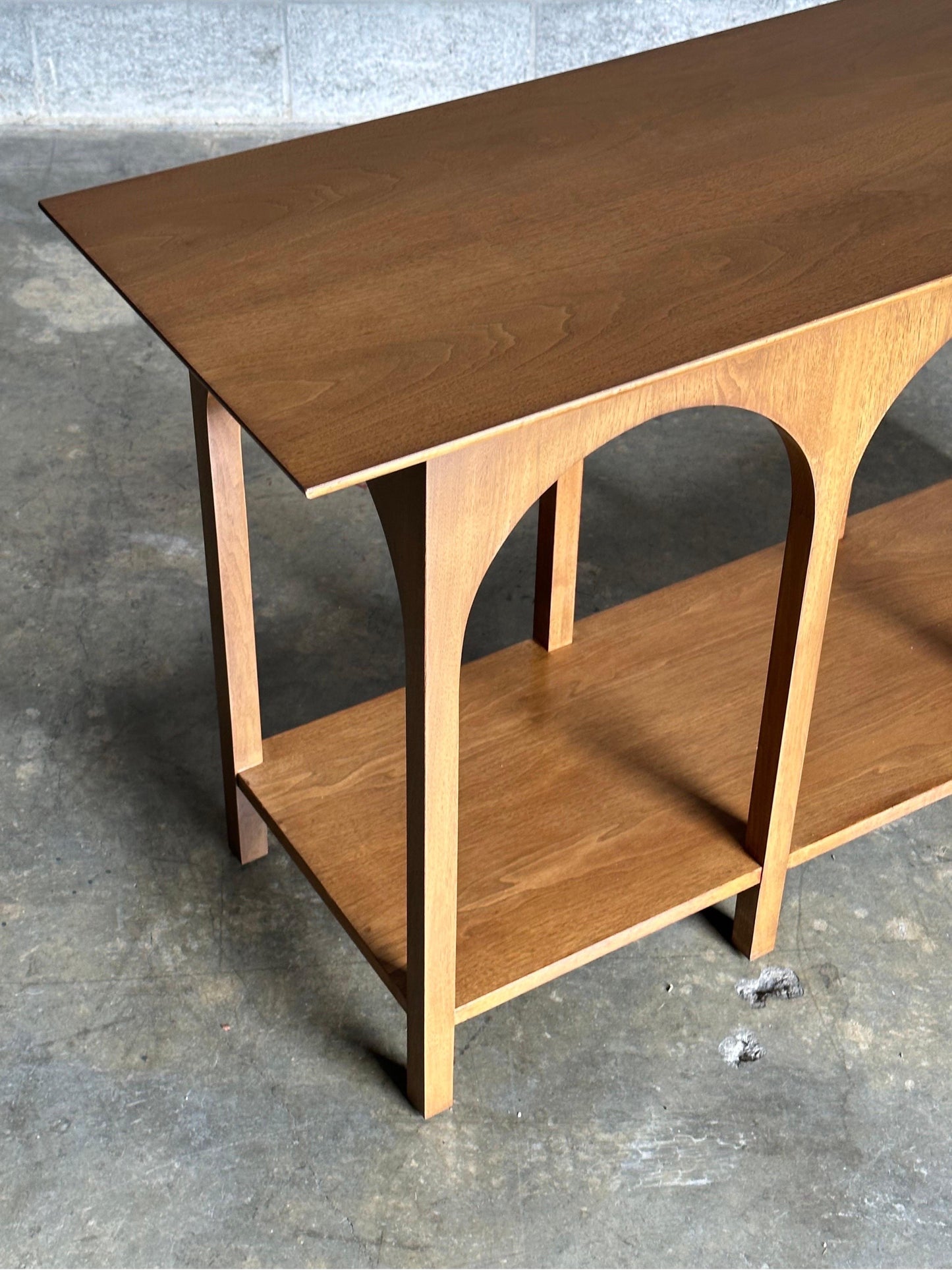 Frisman Vintage T.H. Robsjohn-Gibbings Console Table "Arch Colosseum" for Widdicomb