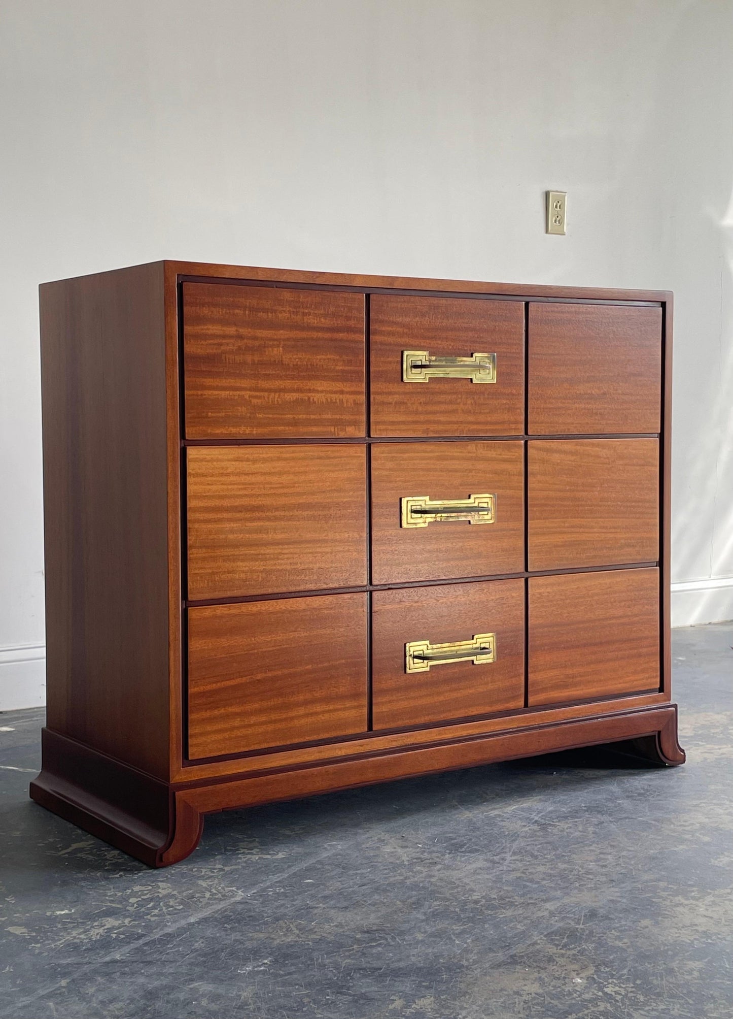 Frisman Vintage Tommi Parzinger Tall Chest or Dresser for Charak Modern