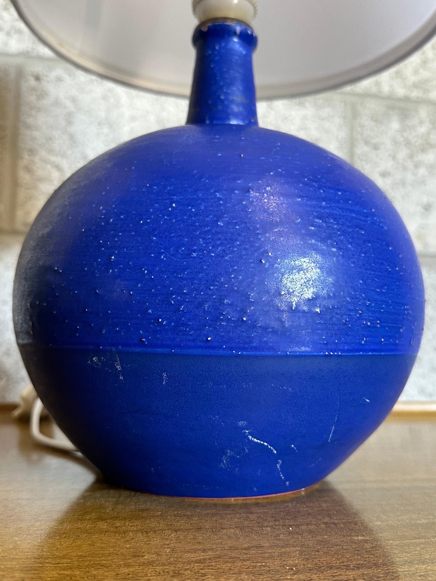 Frisman Vintage Jerk Werkmäster Ceramic Table Lamp, Nittsjö Sweden, 1940s