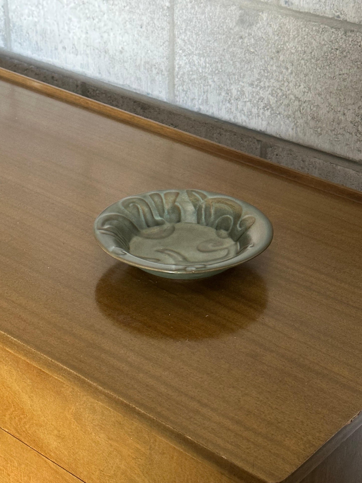 Frisman Vintage Allan Ebeling for Bo-Fajans Art Deco Low Bowl