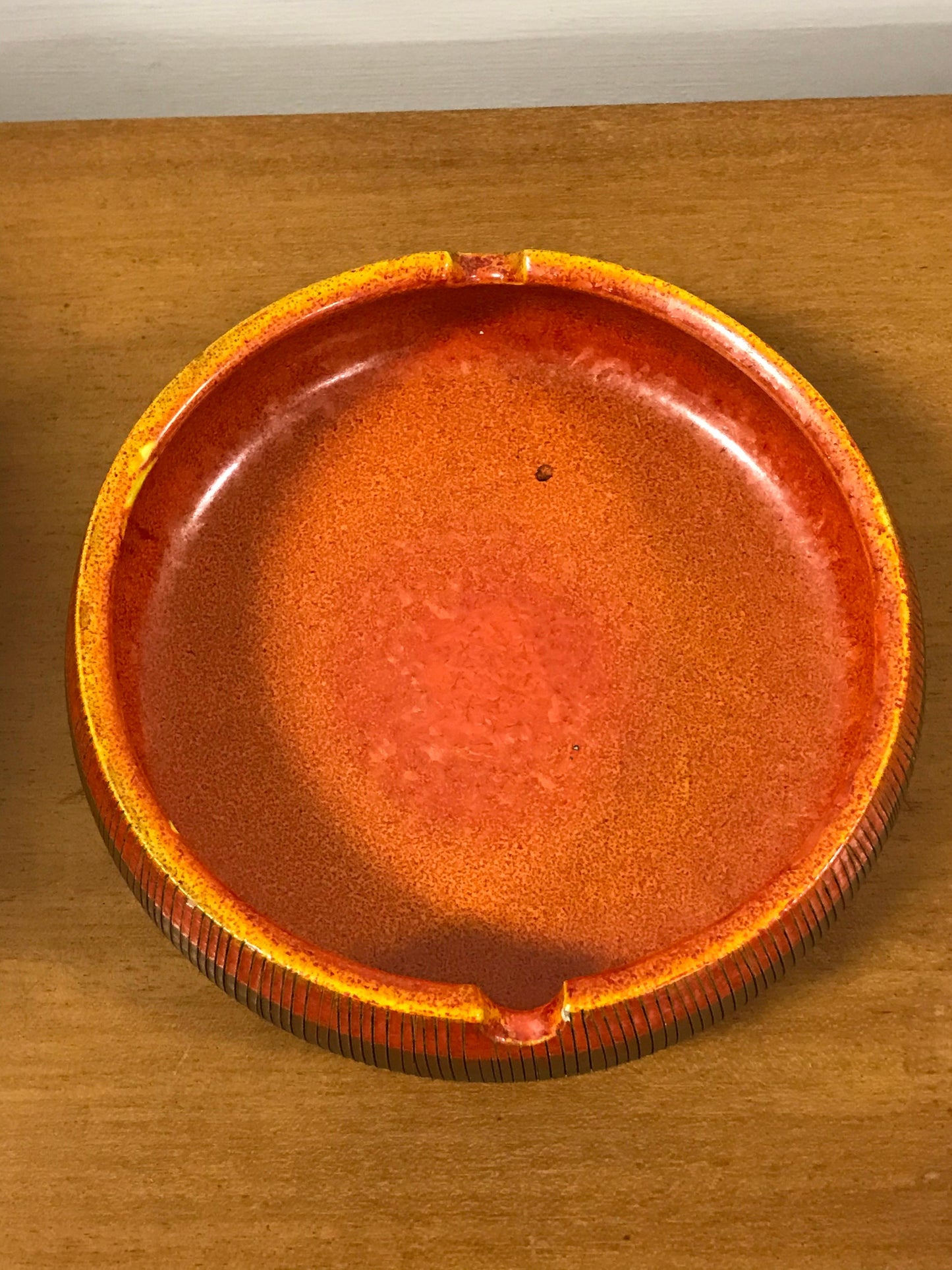 Frisman Vintage Aldo Londi for Bitossi Large Ashtray or Catchall, Italian Ceramic