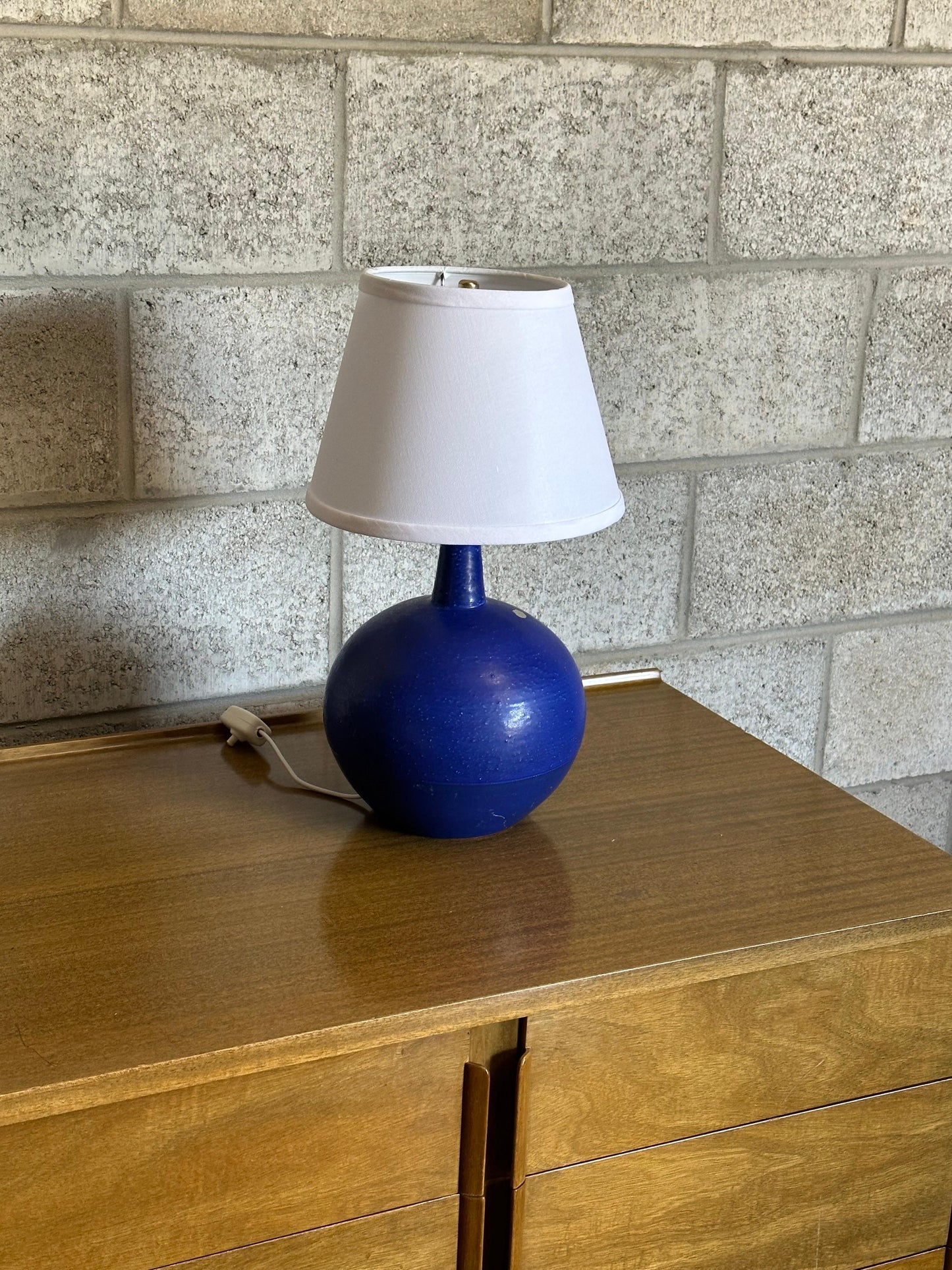Frisman Vintage Jerk Werkmäster Ceramic Table Lamp, Nittsjö Sweden, 1940s