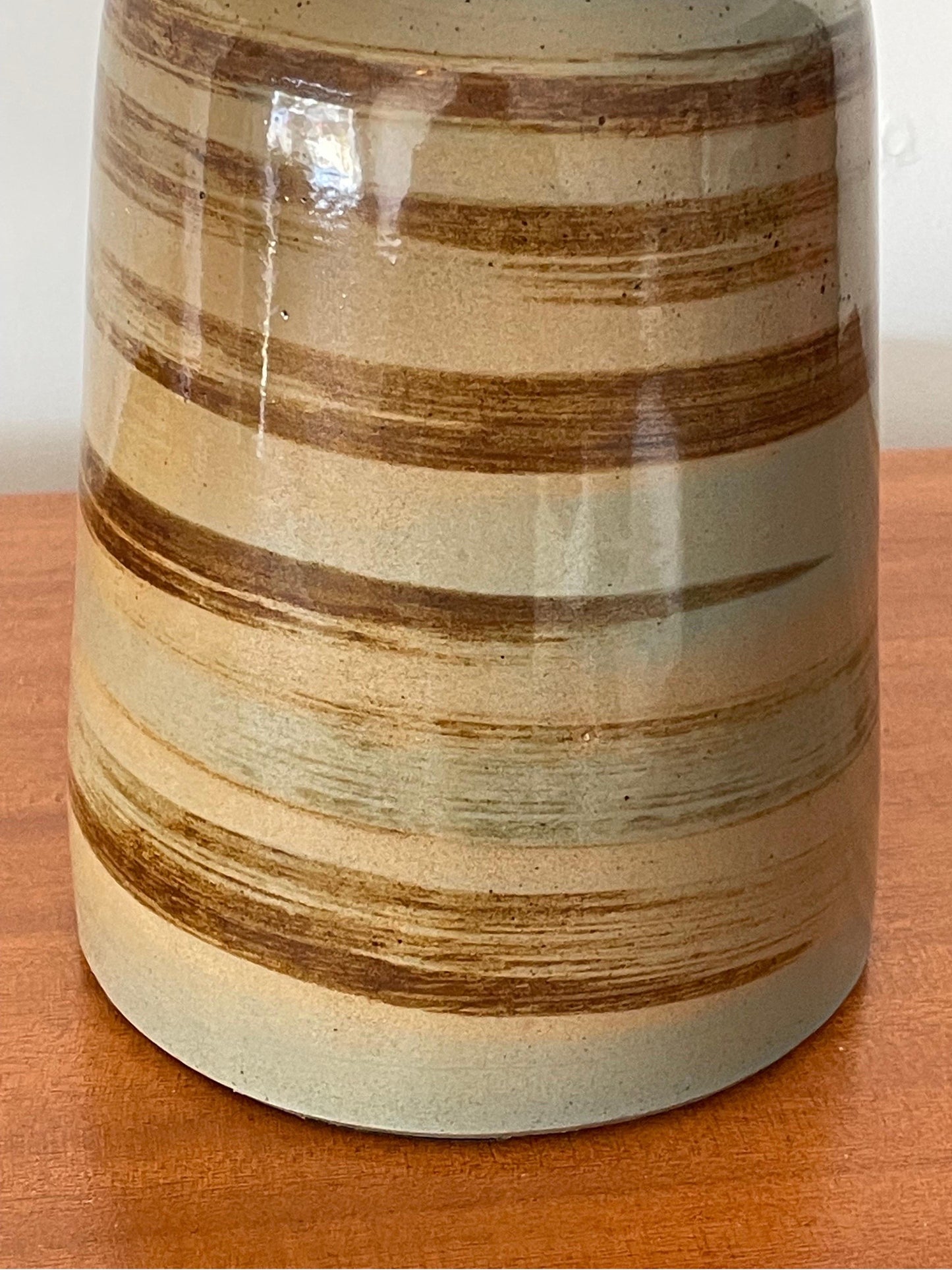 Frisman Vintage Martz Lamp by Jane and Gordon Martz, Ceramic and Walnut