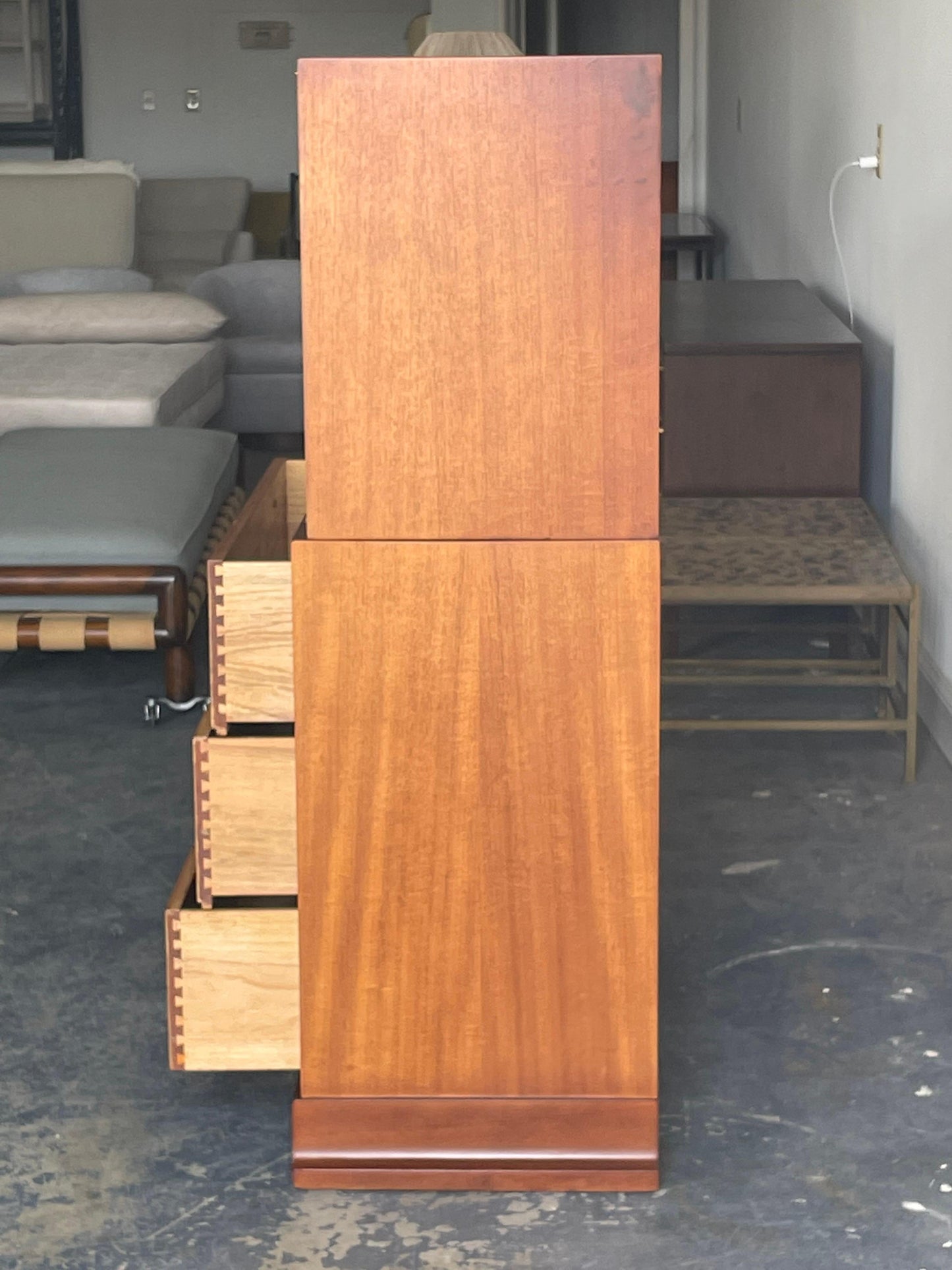 Frisman Vintage Tommi Parzinger Tall Chest or Dresser for Charak Modern