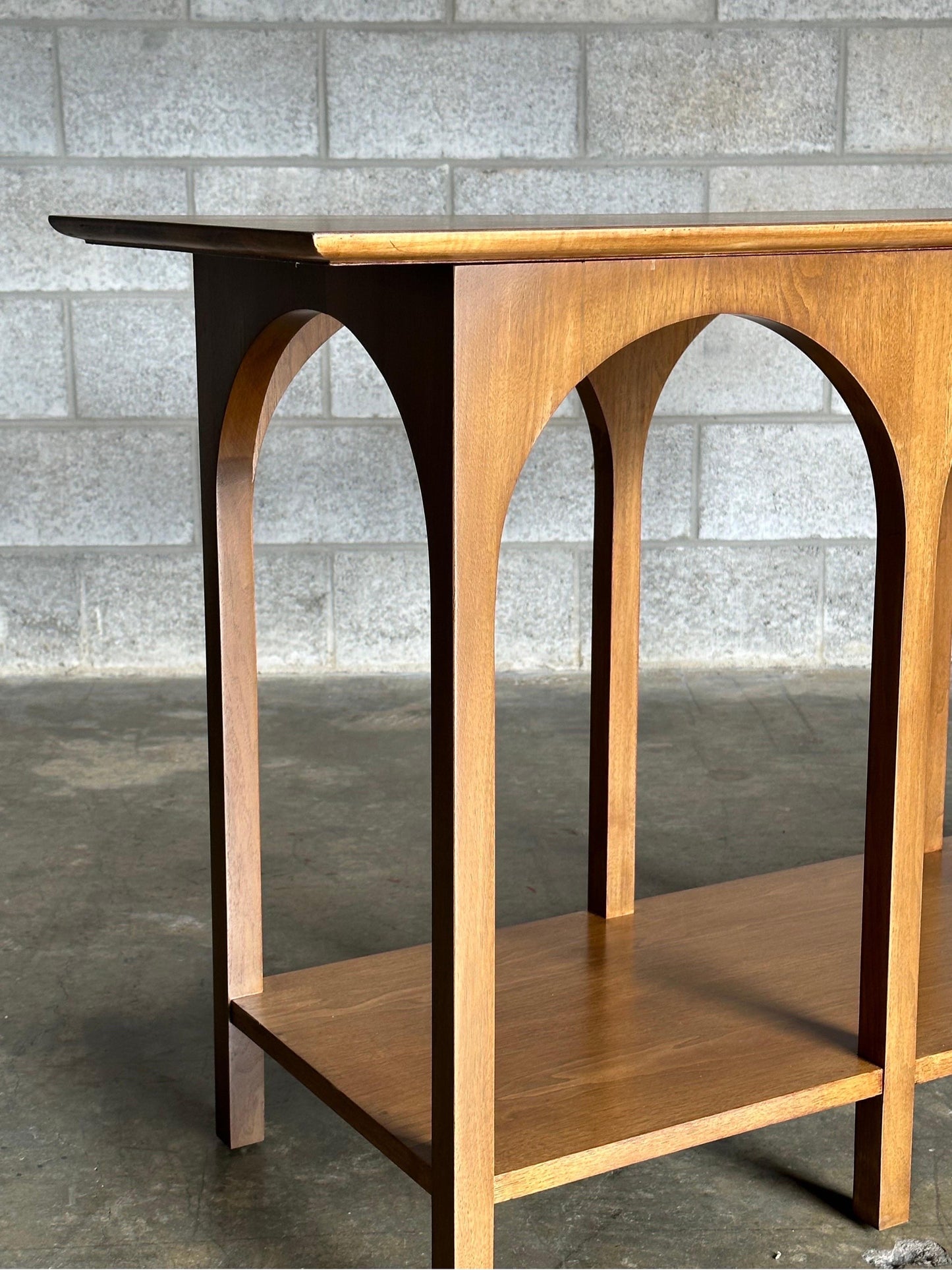Frisman Vintage T.H. Robsjohn-Gibbings Console Table "Arch Colosseum" for Widdicomb
