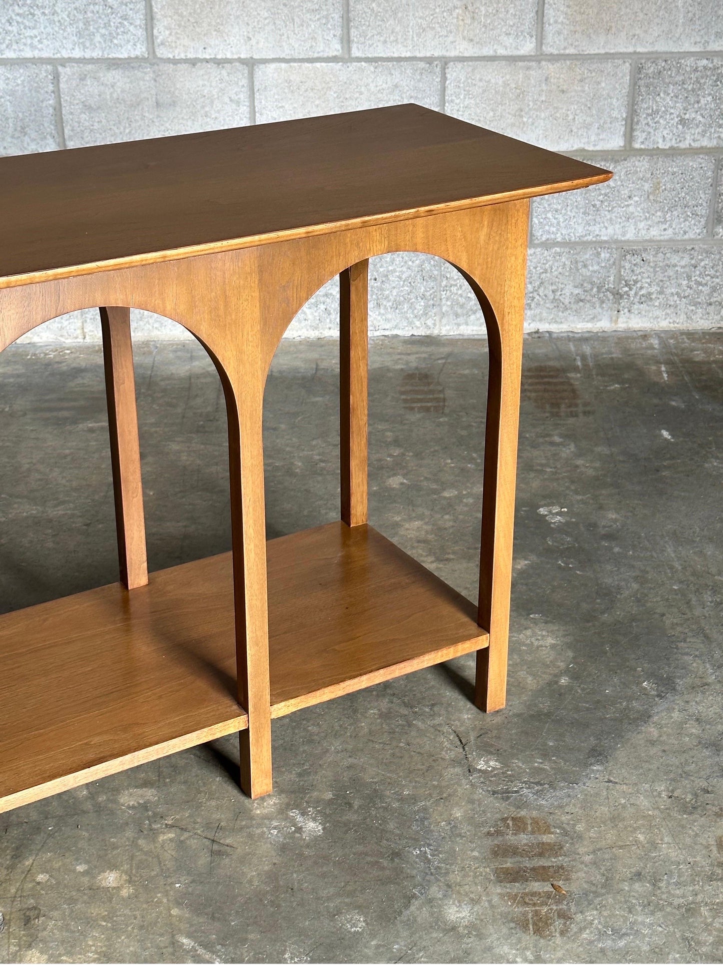 Frisman Vintage T.H. Robsjohn-Gibbings Console Table "Arch Colosseum" for Widdicomb