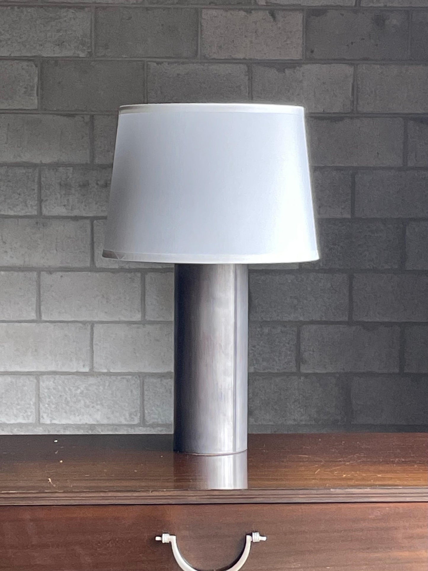 Frisman Vintage American Modernist Industrial Metal Minimalist Table Lamp