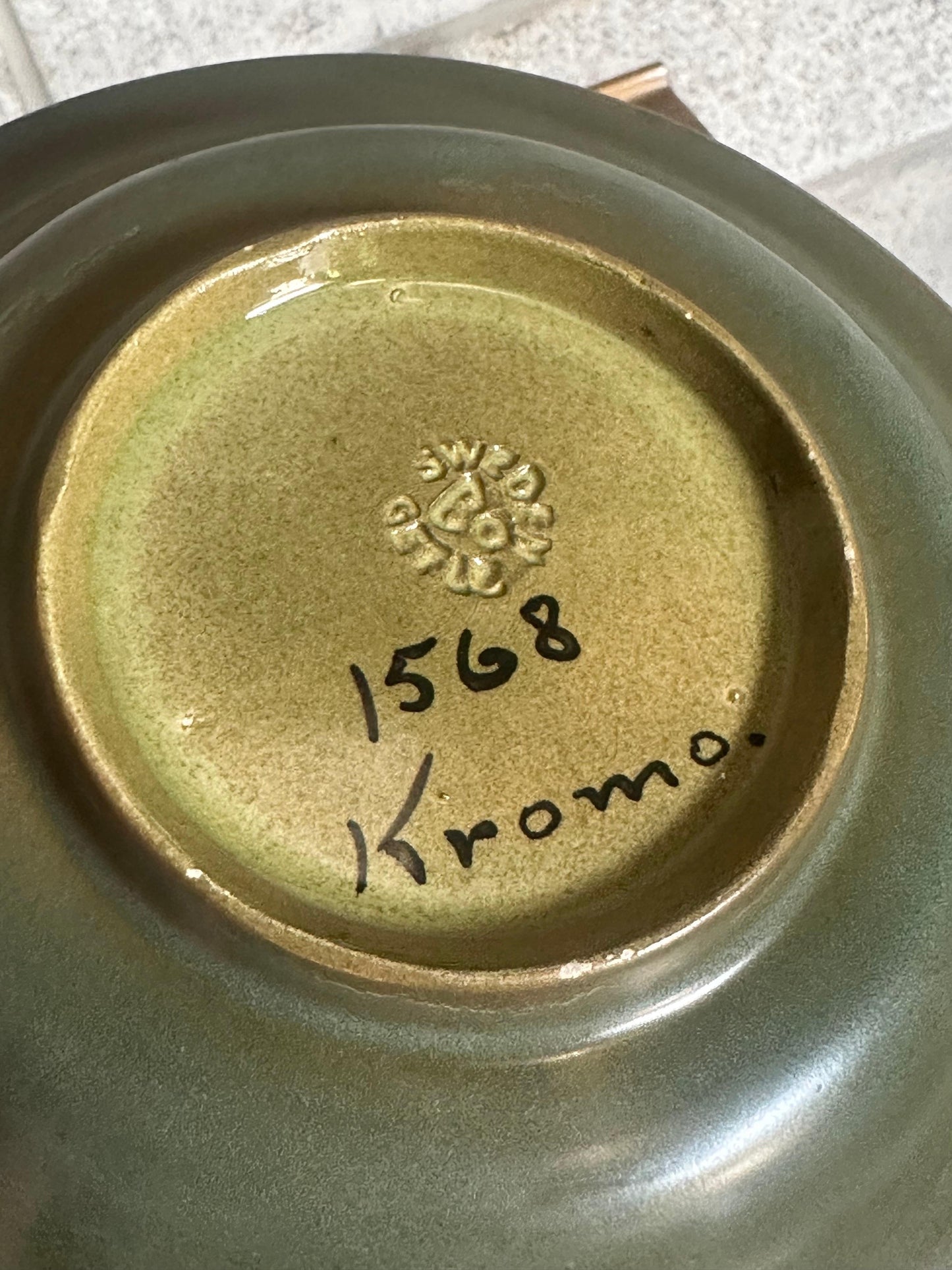 Frisman Vintage Allan Ebeling for Bo-Fajans Art Deco Low Bowl