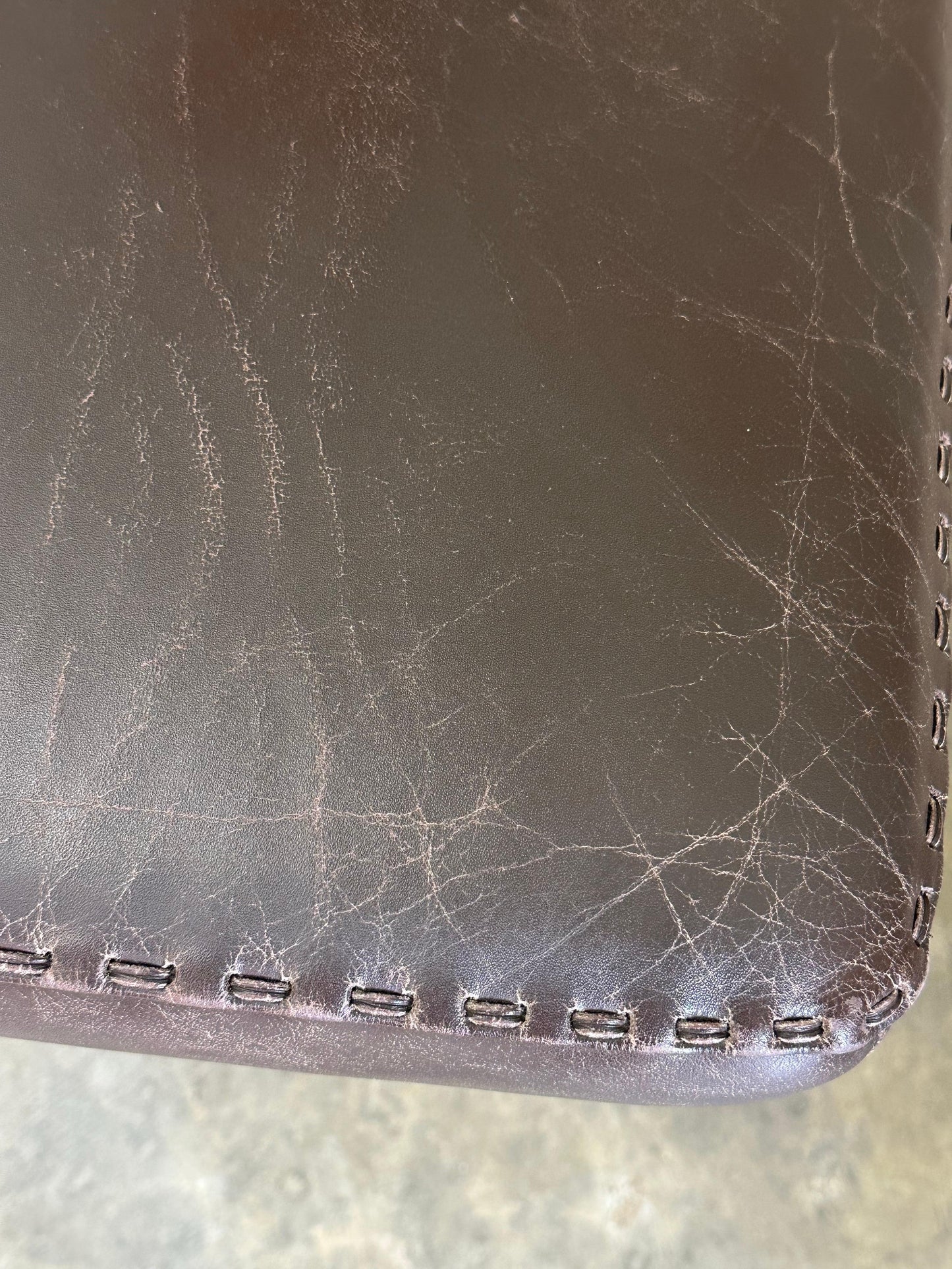 Frisman Vintage 1970s De Sede Leather and Metal Swivel Chairs- A Pair