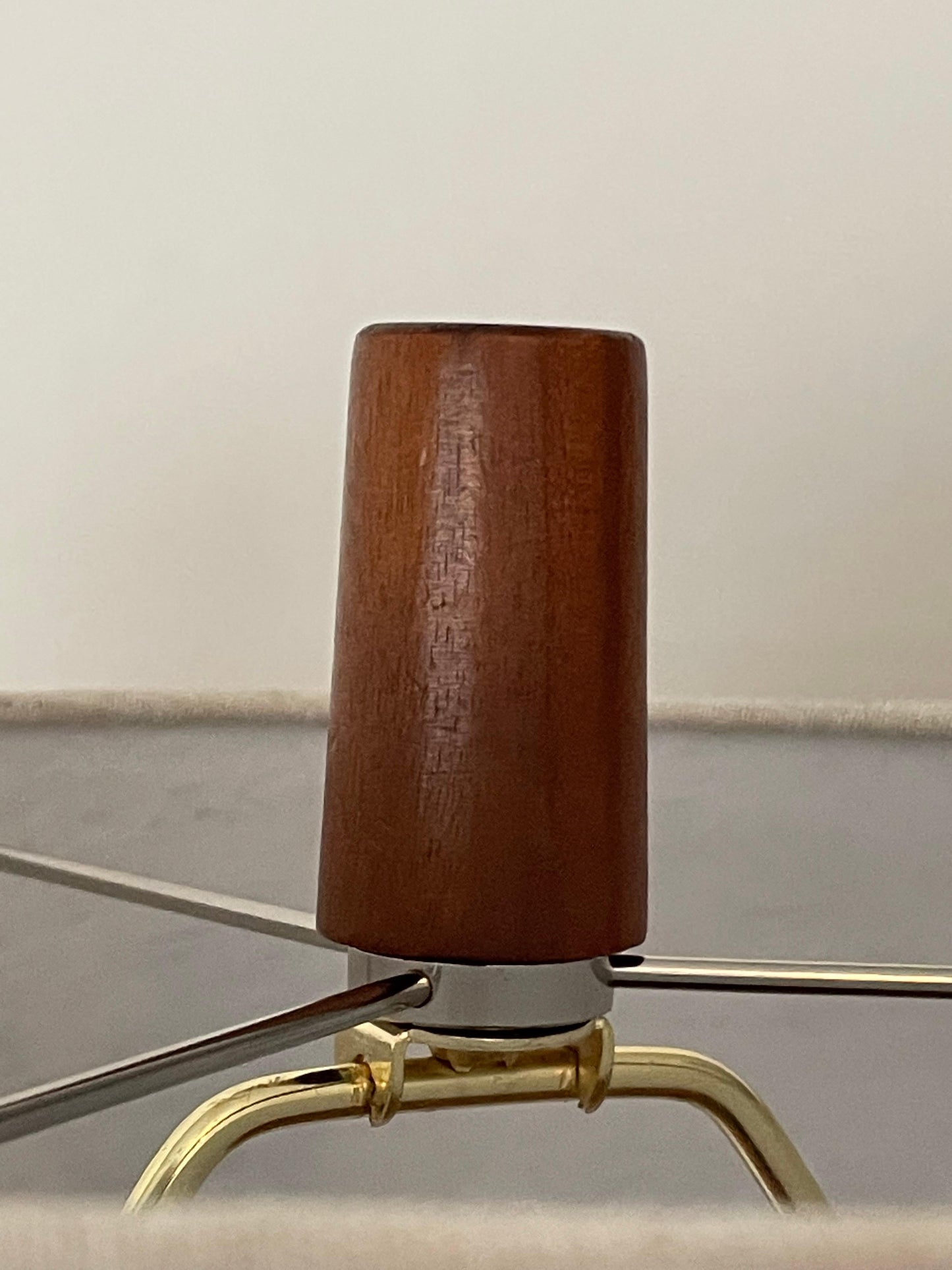 Frisman Vintage Stacked Walnut Martz Lamp for Marshall Studios