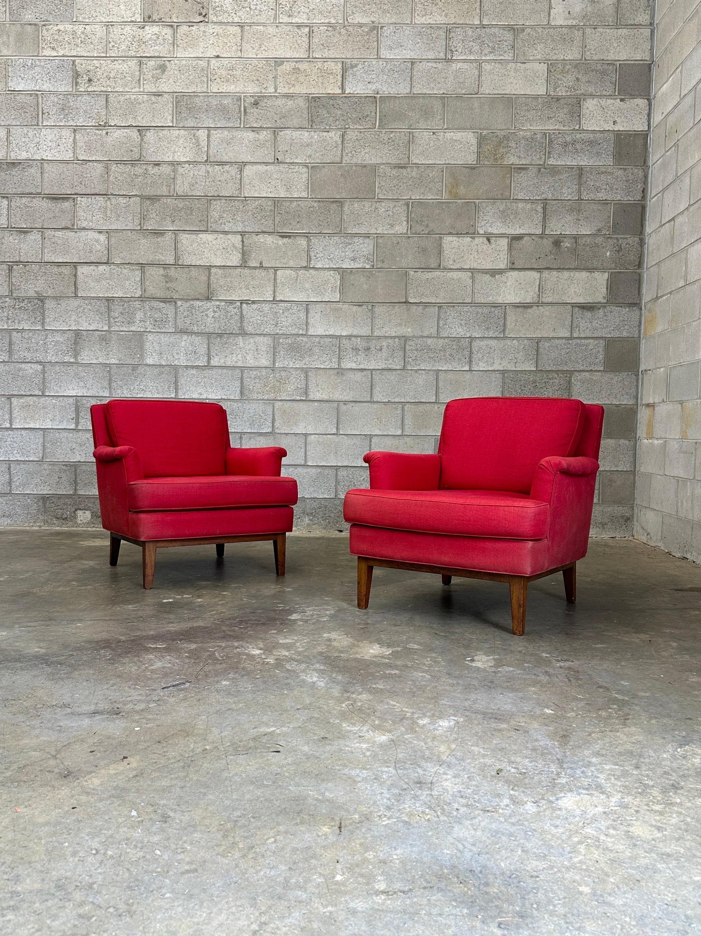Frisman Vintage Edward Wormley for Dunbar Lounge Chairs- A Pair