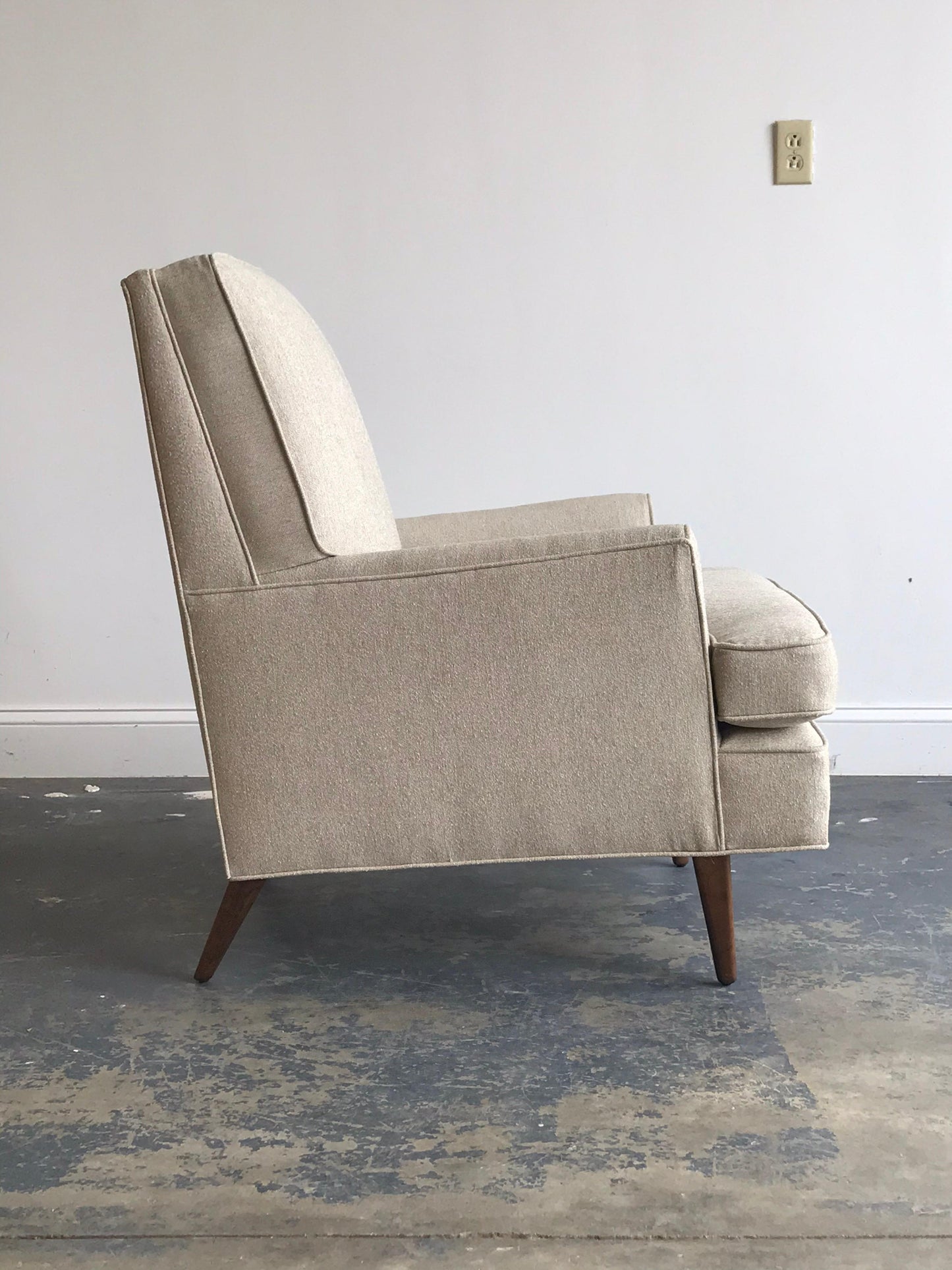 Frisman Vintage Lounge Chair, Bertha Schaefer for M. Singer and Sons, 1950s, Mahogany