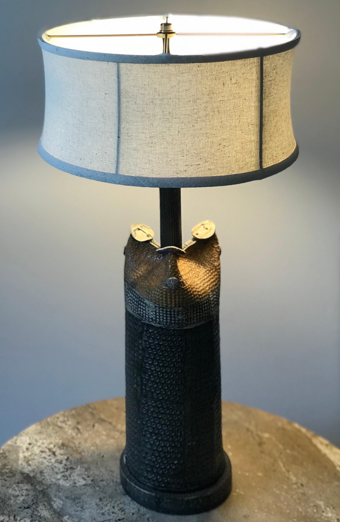 Frisman Vintage Exceptional Ceramic Lamp by Bengt Berglund for Gustavsberg