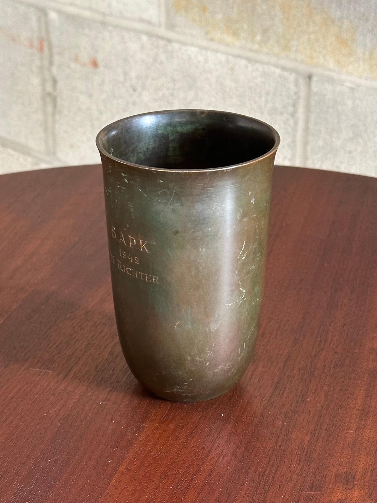 Frisman Vintage GAB Sweden Bronze Vase, 1940s
