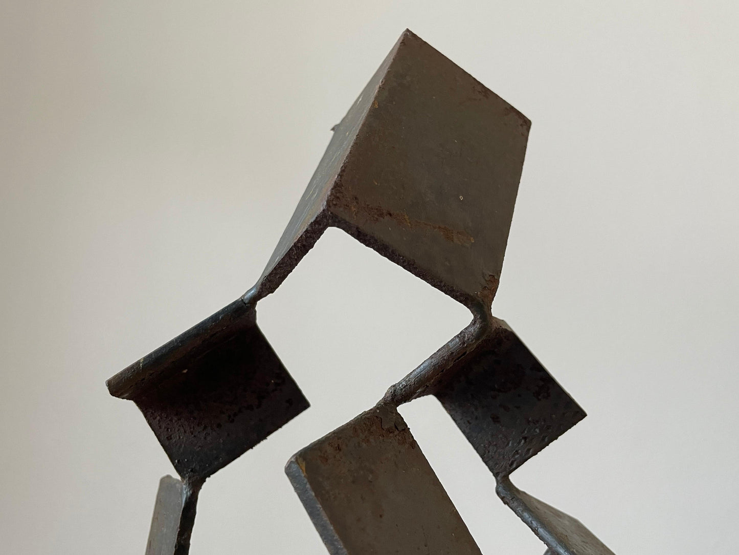 Frisman Vintage Patinated Steel Modernist Sculpture