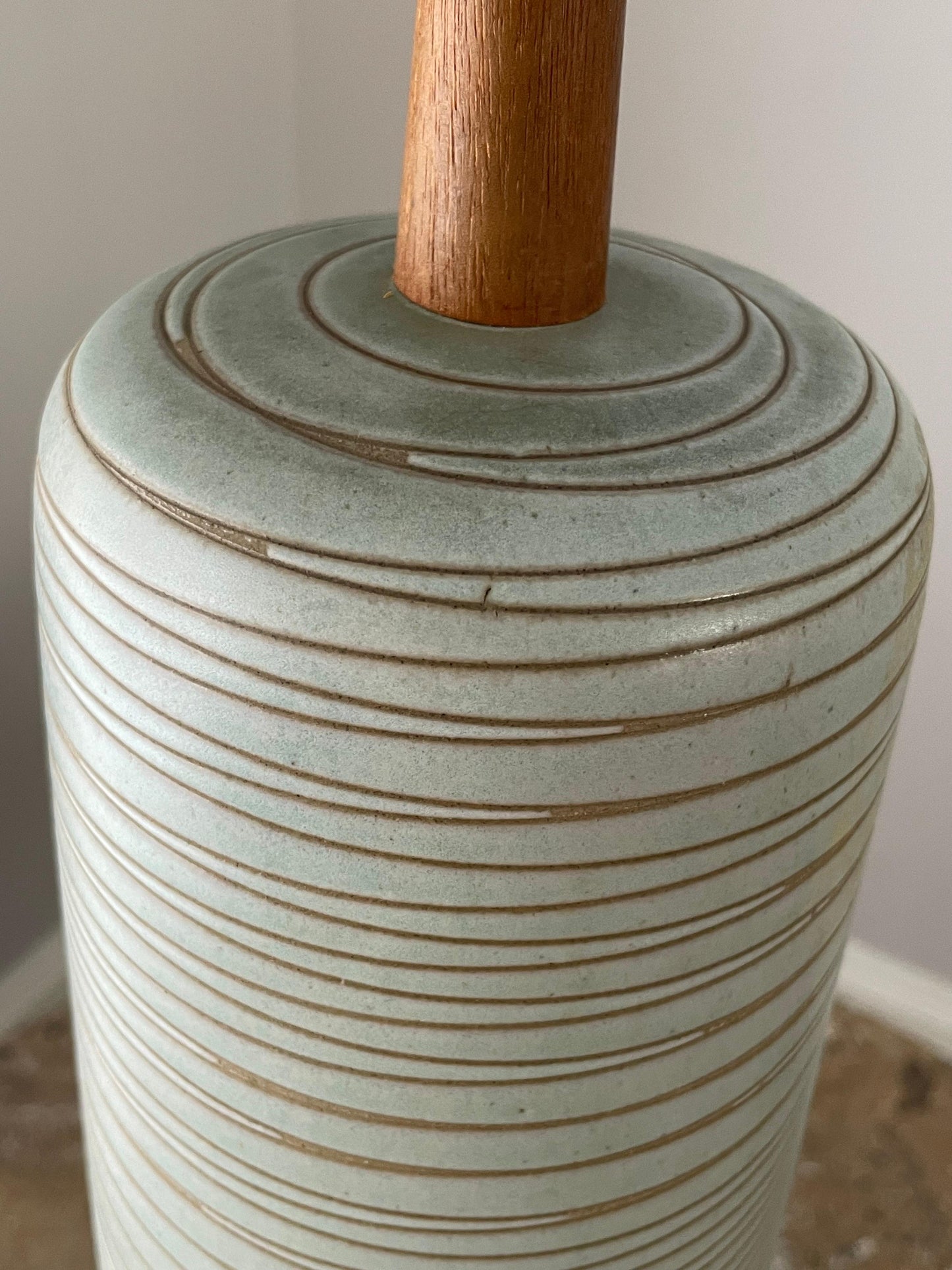 Frisman Vintage Jane and Gordon Martz Tall Ceramic Table Lamp