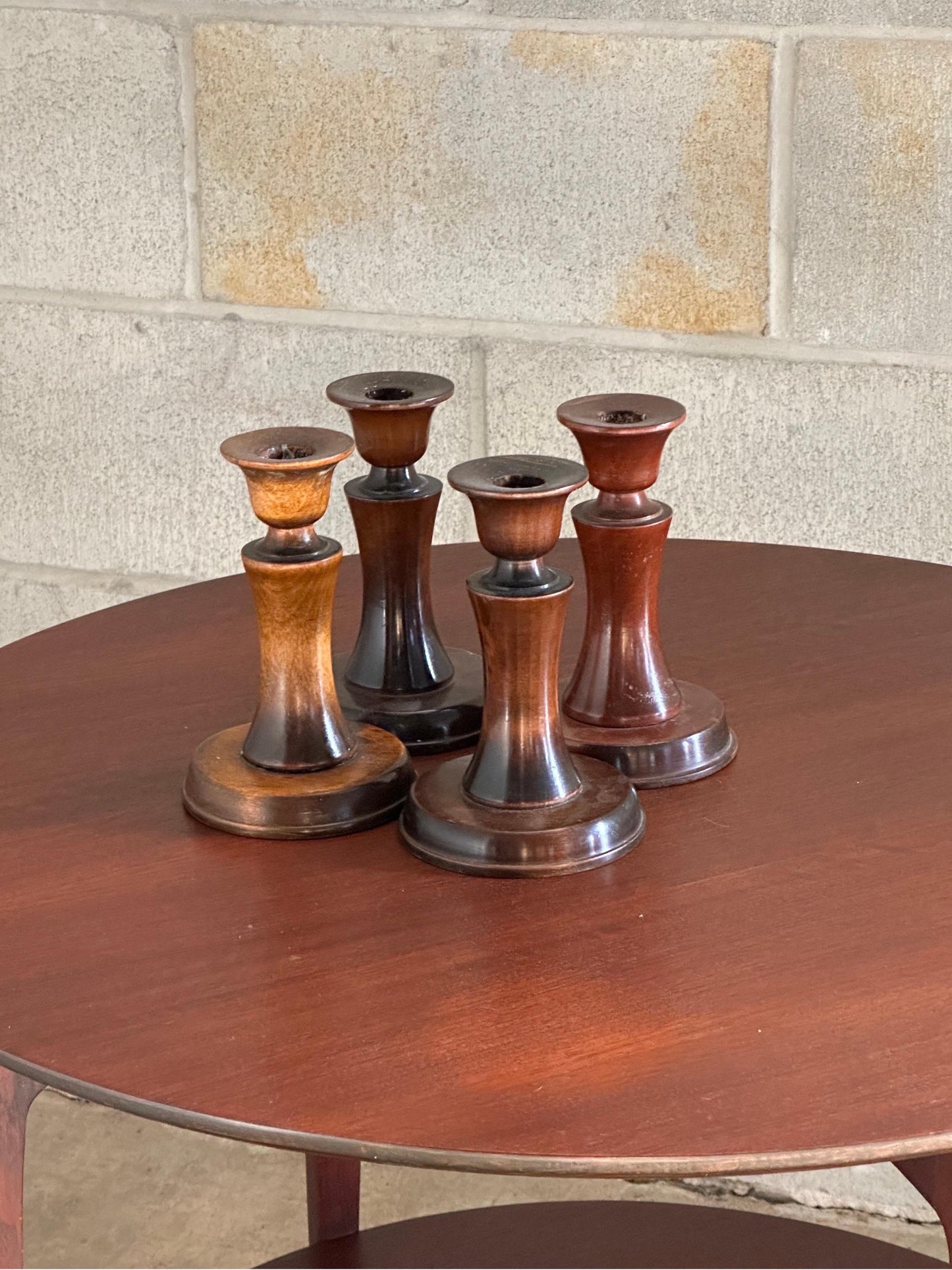 Frisman Vintage Carl Malmsten Candle Holders- Set of Four, Sweden, 1960s