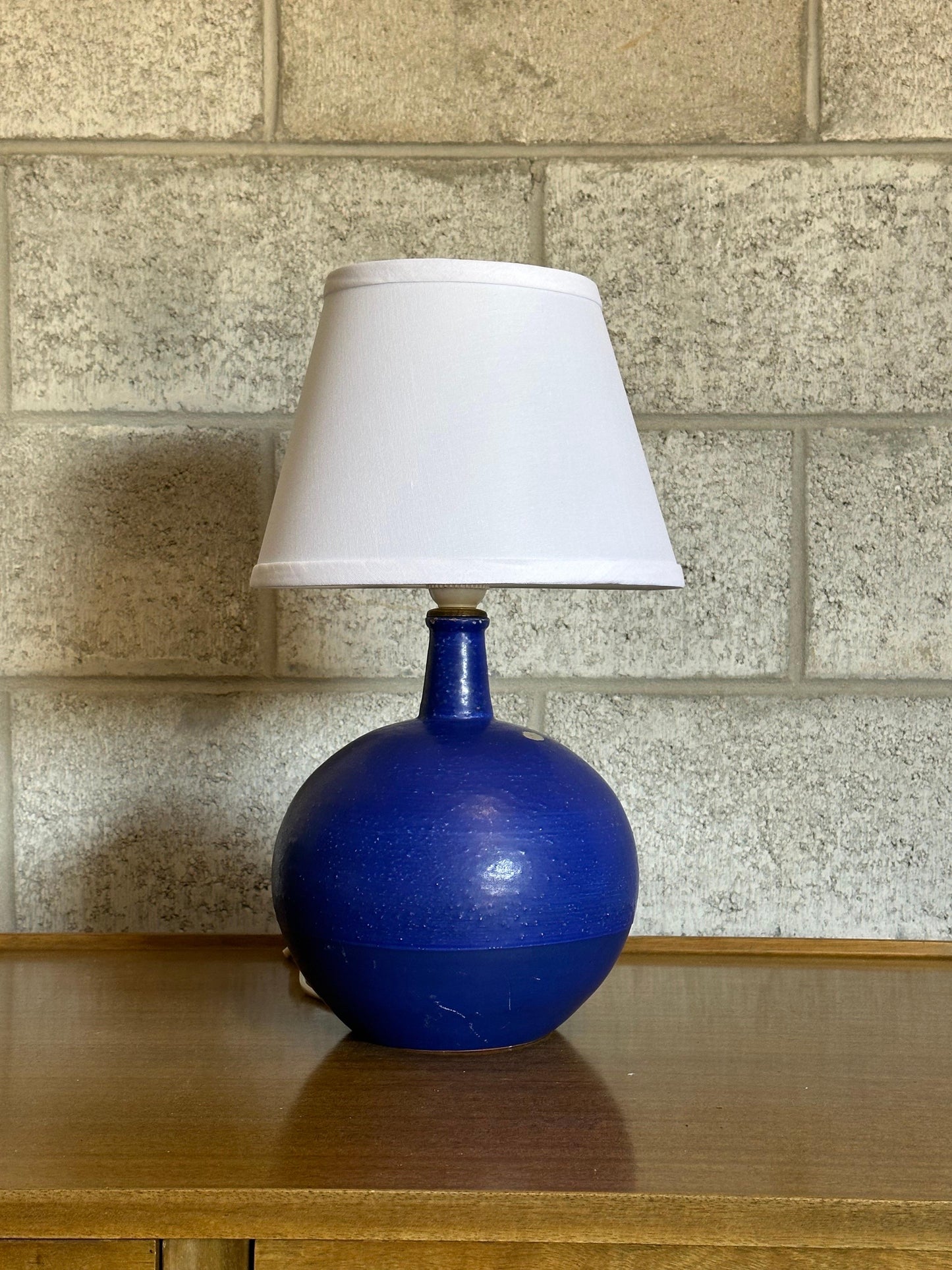 Frisman Vintage Jerk Werkmäster Ceramic Table Lamp, Nittsjö Sweden, 1940s