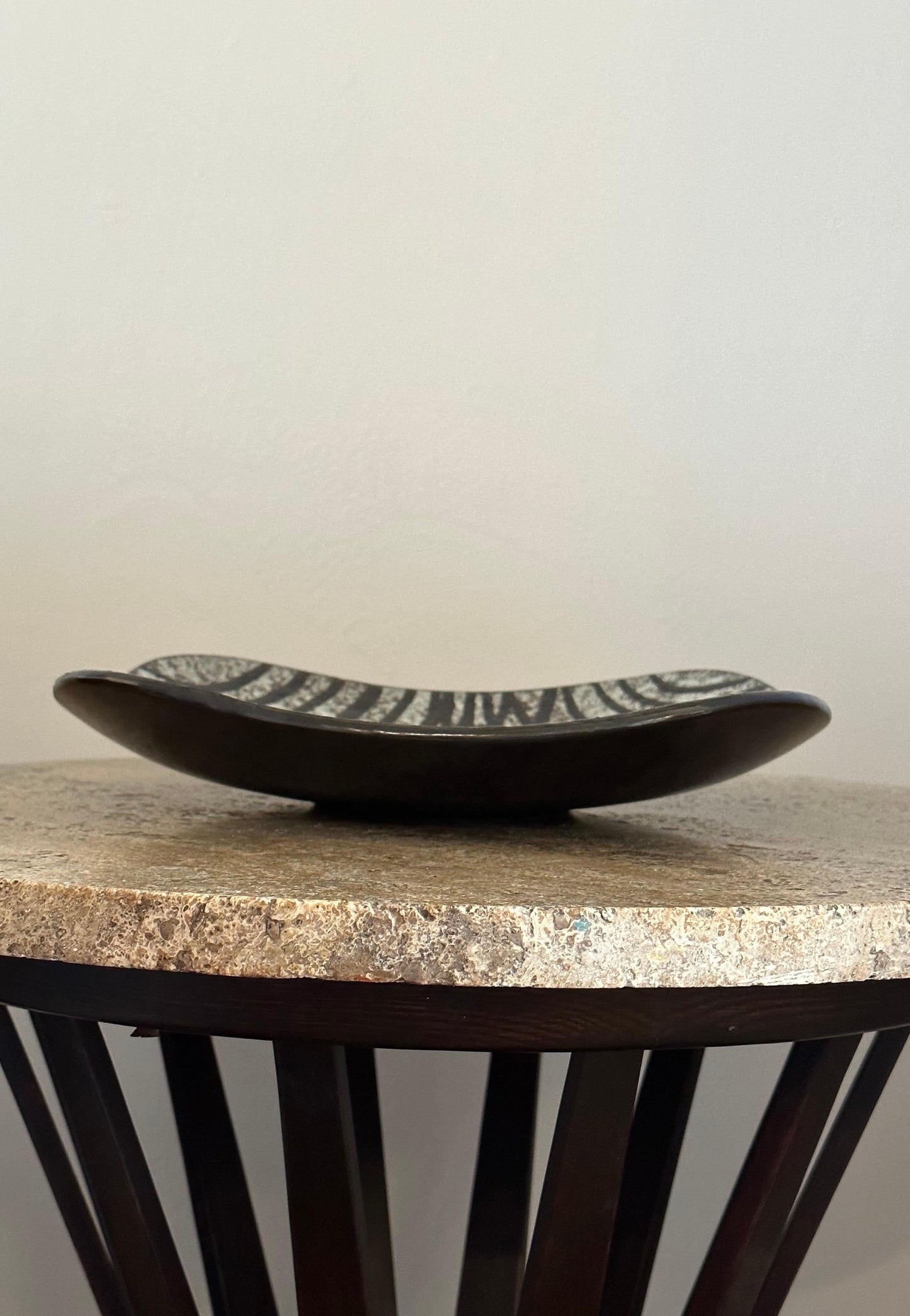 Frisman Vintage Ingrid Atterberg for Upsala-Ekeby Large Ceramic Dish