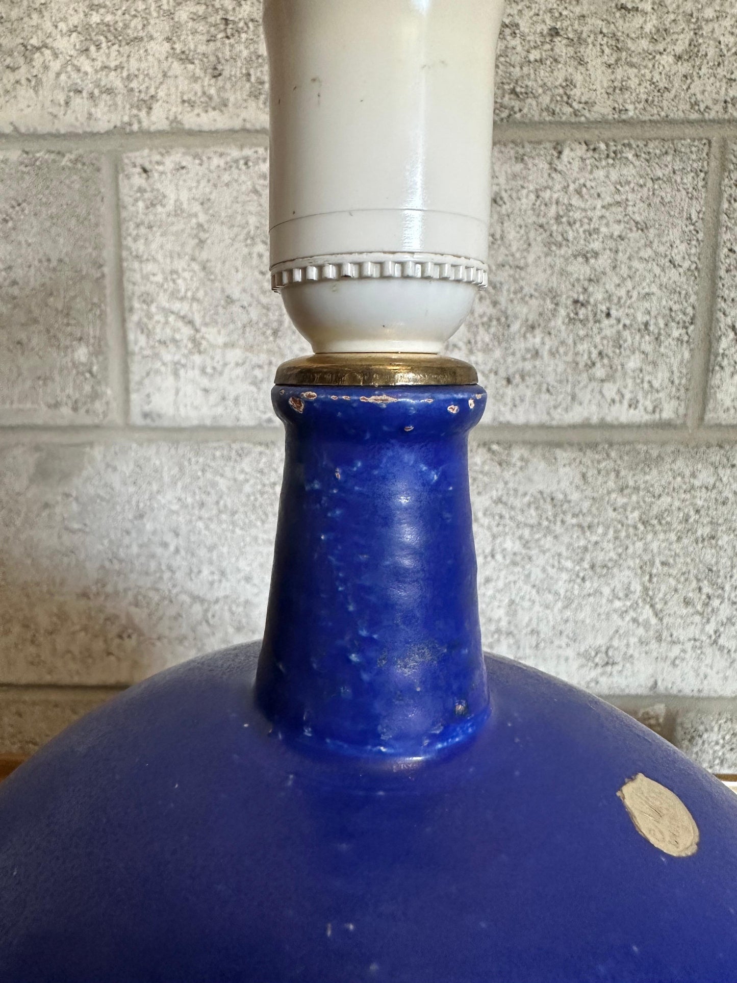 Frisman Vintage Jerk Werkmäster Ceramic Table Lamp, Nittsjö Sweden, 1940s