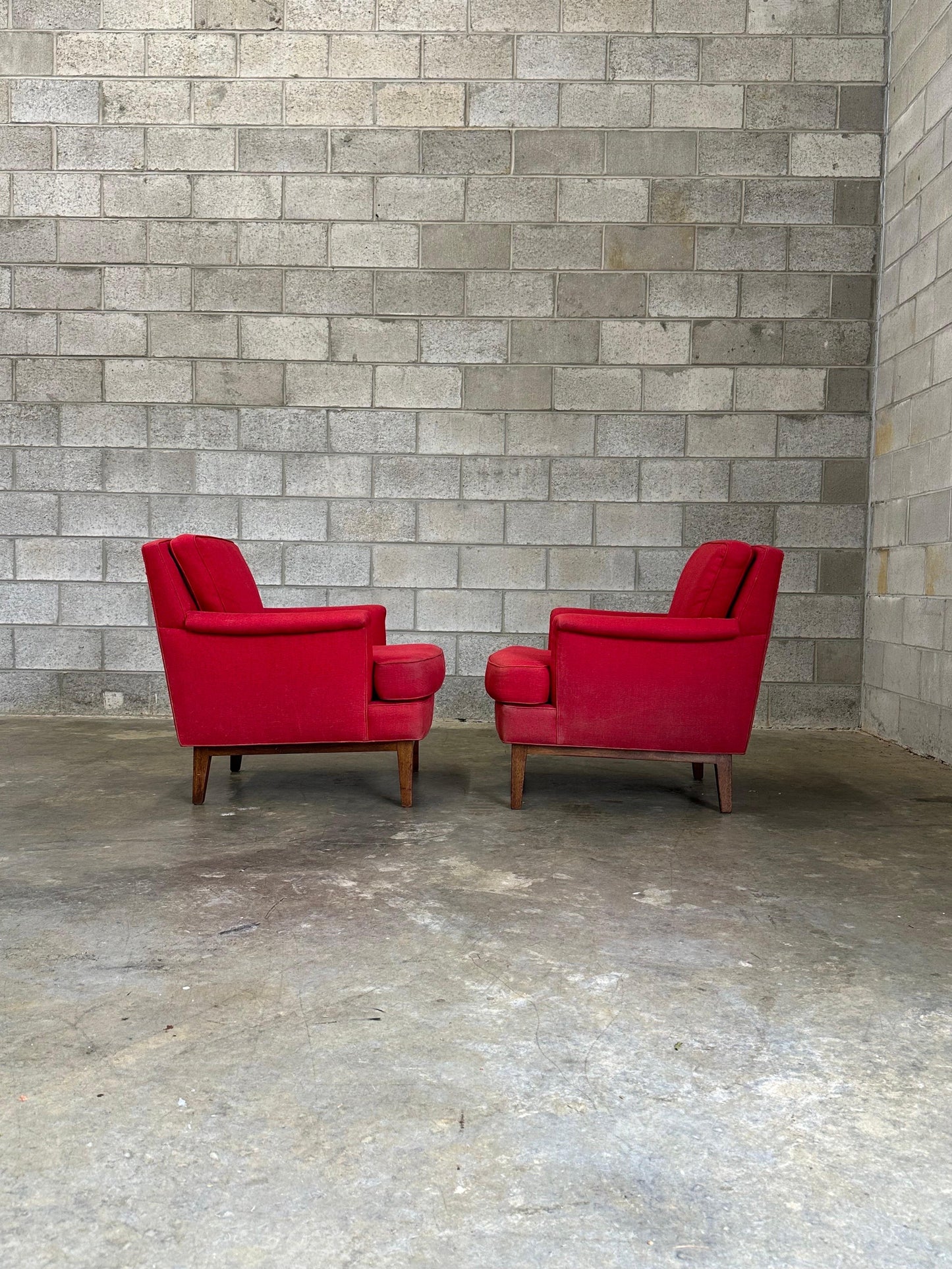 Frisman Vintage Edward Wormley for Dunbar Lounge Chairs- A Pair