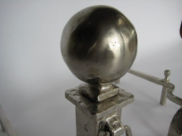 Frisman Vintage A Pair of Impressive Andirons