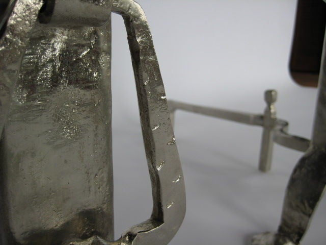 Frisman Vintage A Pair of Impressive Andirons
