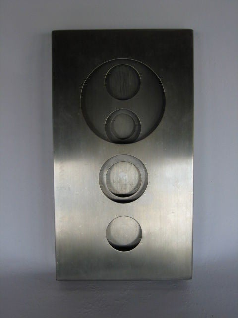 Frisman Vintage Stainless Steel Optical Sculpture by Romano Santucci