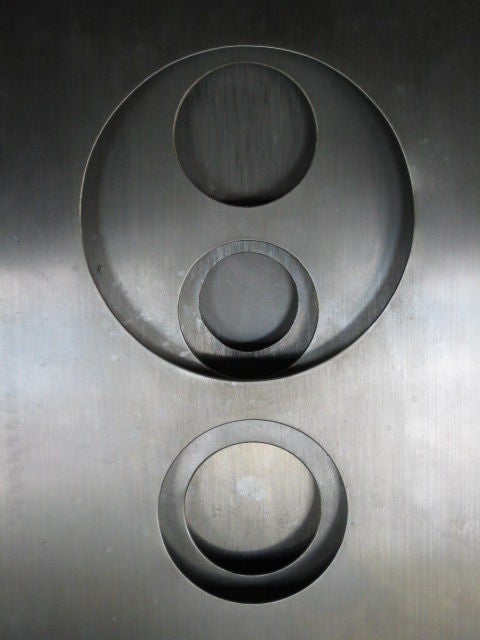 Frisman Vintage Stainless Steel Optical Sculpture by Romano Santucci