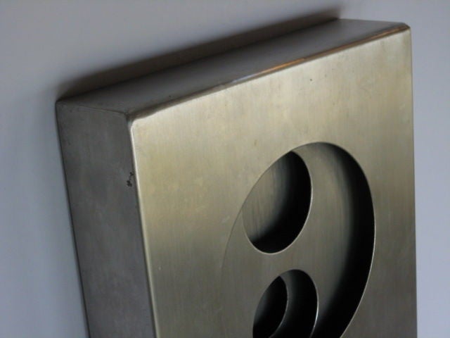 Frisman Vintage Stainless Steel Optical Sculpture by Romano Santucci