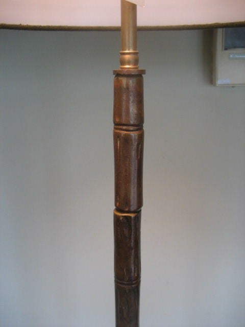 Frisman Vintage A Faux Bamboo Floor Lamp by Bagues