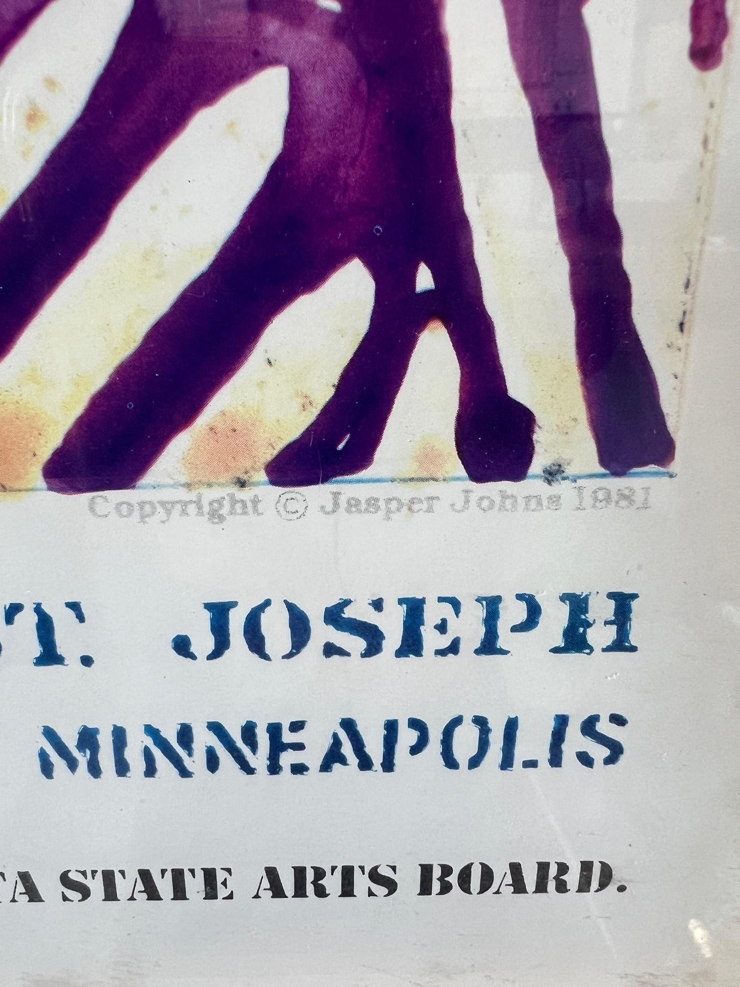 Frisman Vintage Large Jasper Johns Original Offset-Lithograph Poster 1981