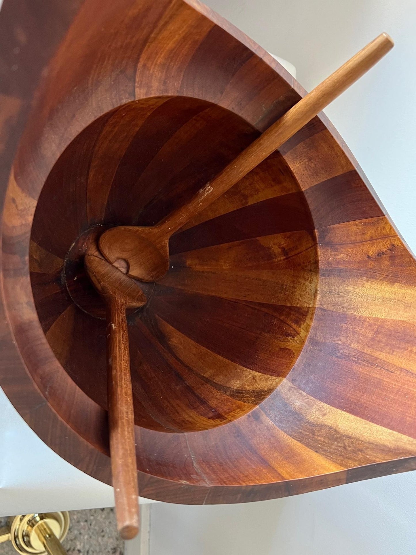 Frisman Vintage Unusual Teak Salad Bowl by Jens Quistgaard, Denmark