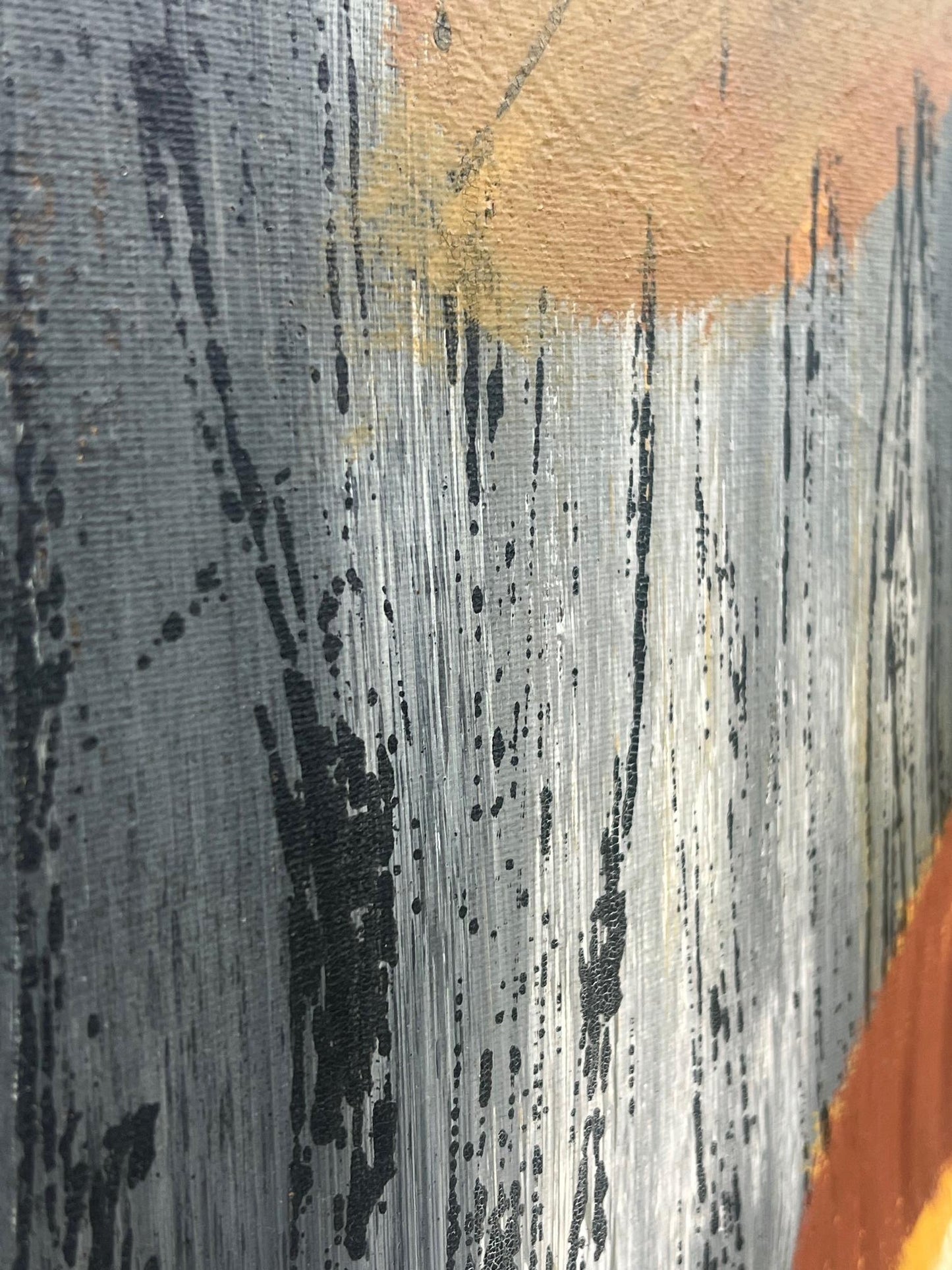 Frisman Vintage MCM Modern Painting LEE REYNOLDS Vanguard Studios MAGIC MUSHROOM FOREST 1960's