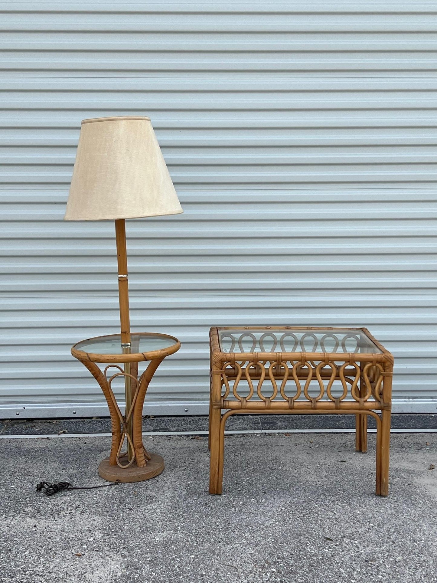Frisman Vintage A Pair Of Three Seat Rattan Sofas