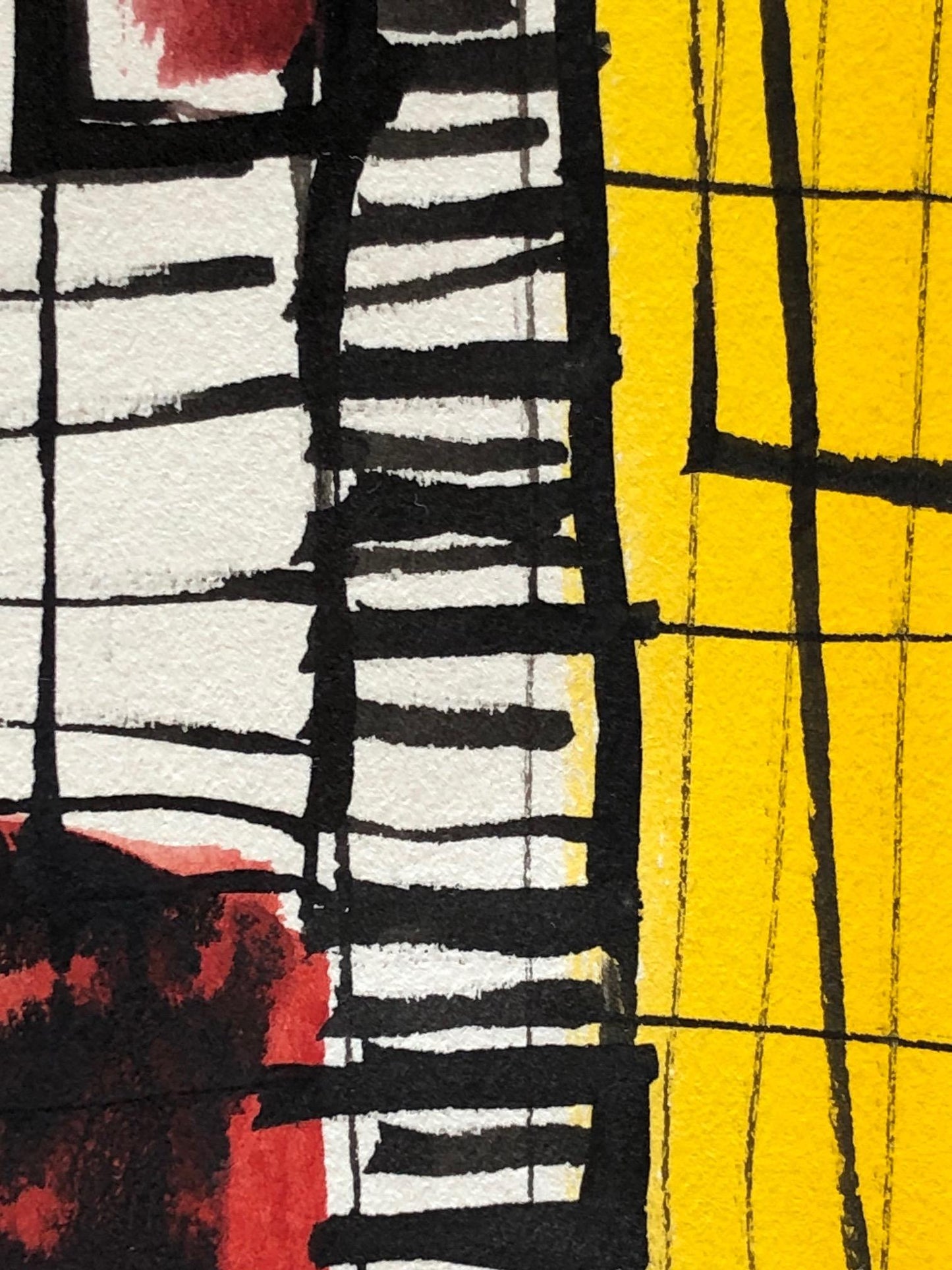 Frisman Vintage Robert Freiman Watercolor and Ink on Paper, 1957