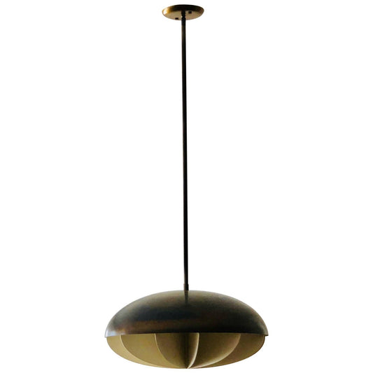 Frisman Vintage Modernist Pendant Bronze Finish